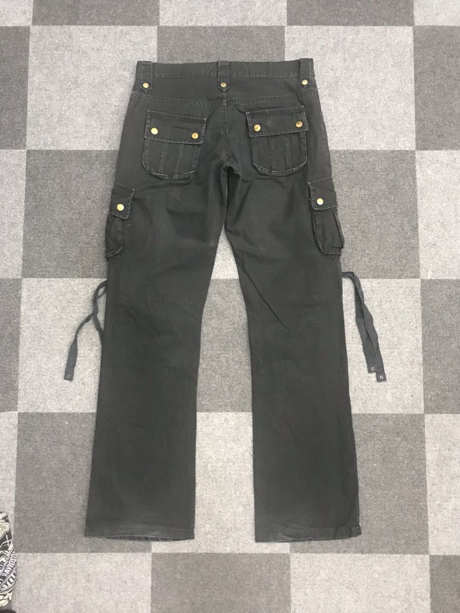 Designer Flare TETE HOMME Double Knee Multipockets Strap Cargo Pant Size US 31 - 10 Thumbnail