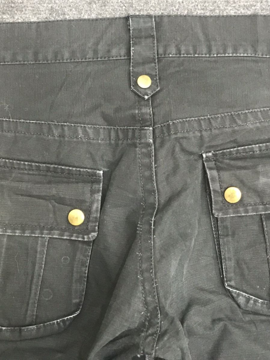 Designer Flare TETE HOMME Double Knee Multipockets Strap Cargo Pant Size US 31 - 15 Thumbnail