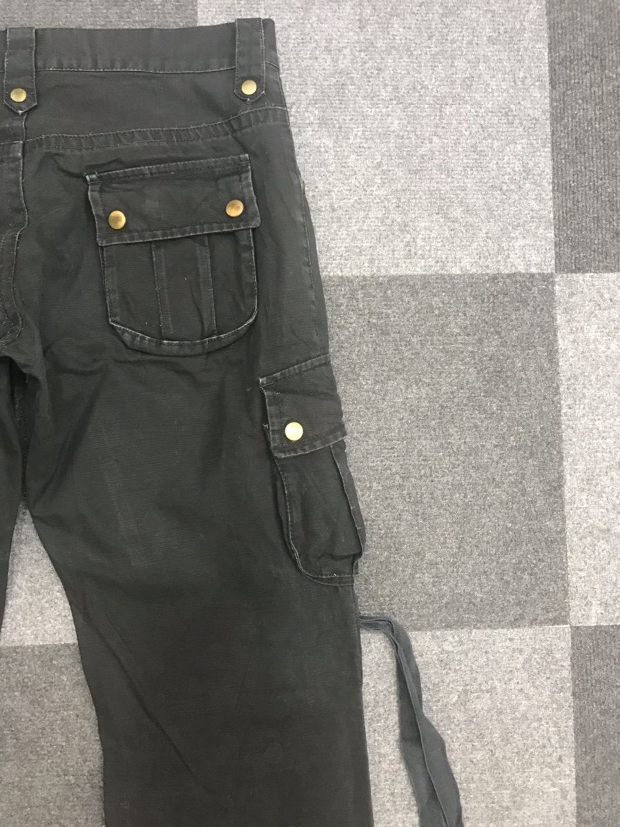 Designer Flare TETE HOMME Double Knee Multipockets Strap Cargo Pant Size US 31 - 13 Thumbnail