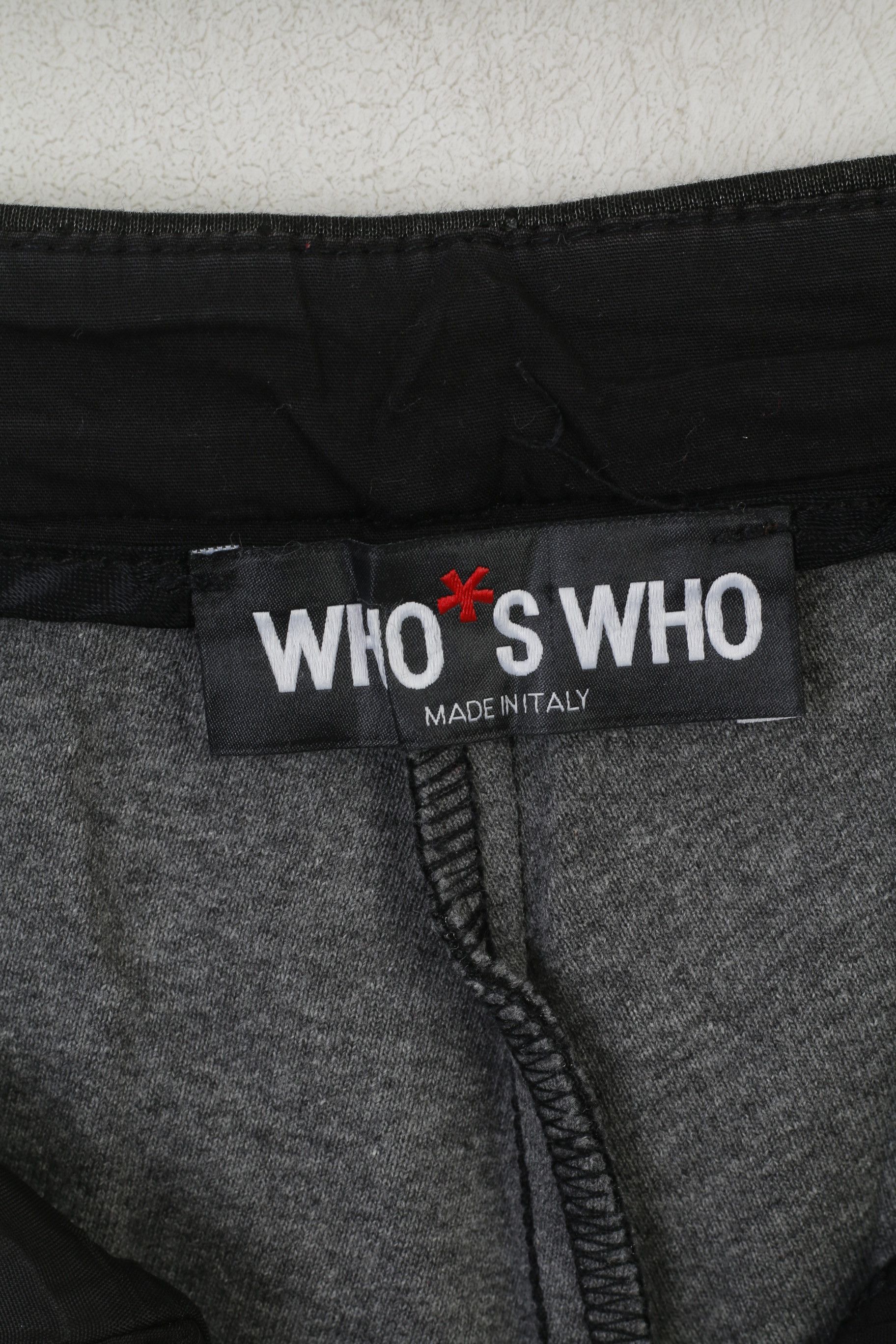 Vintage Who*S Who Women 44 S Trousers Silver Shiny Leggings 6826 Size 28" / US 6 / IT 42 - 3 Thumbnail