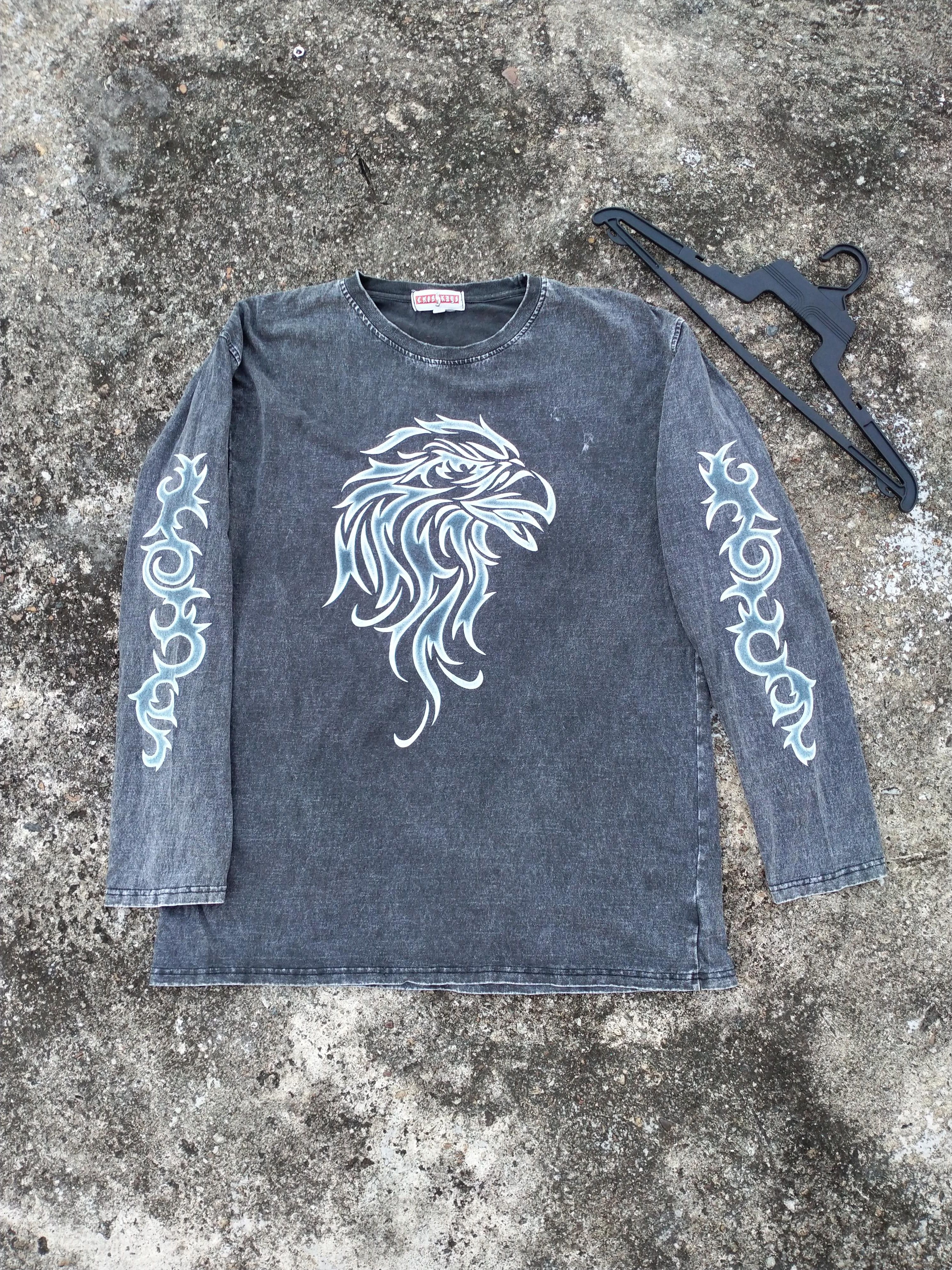 Japanese Brand EAGLE BIG LOGO BY CROSSKEYS LONG SLEEVE SHIRT Size US XXL / EU 58 / 5 - 1 Thumbnail