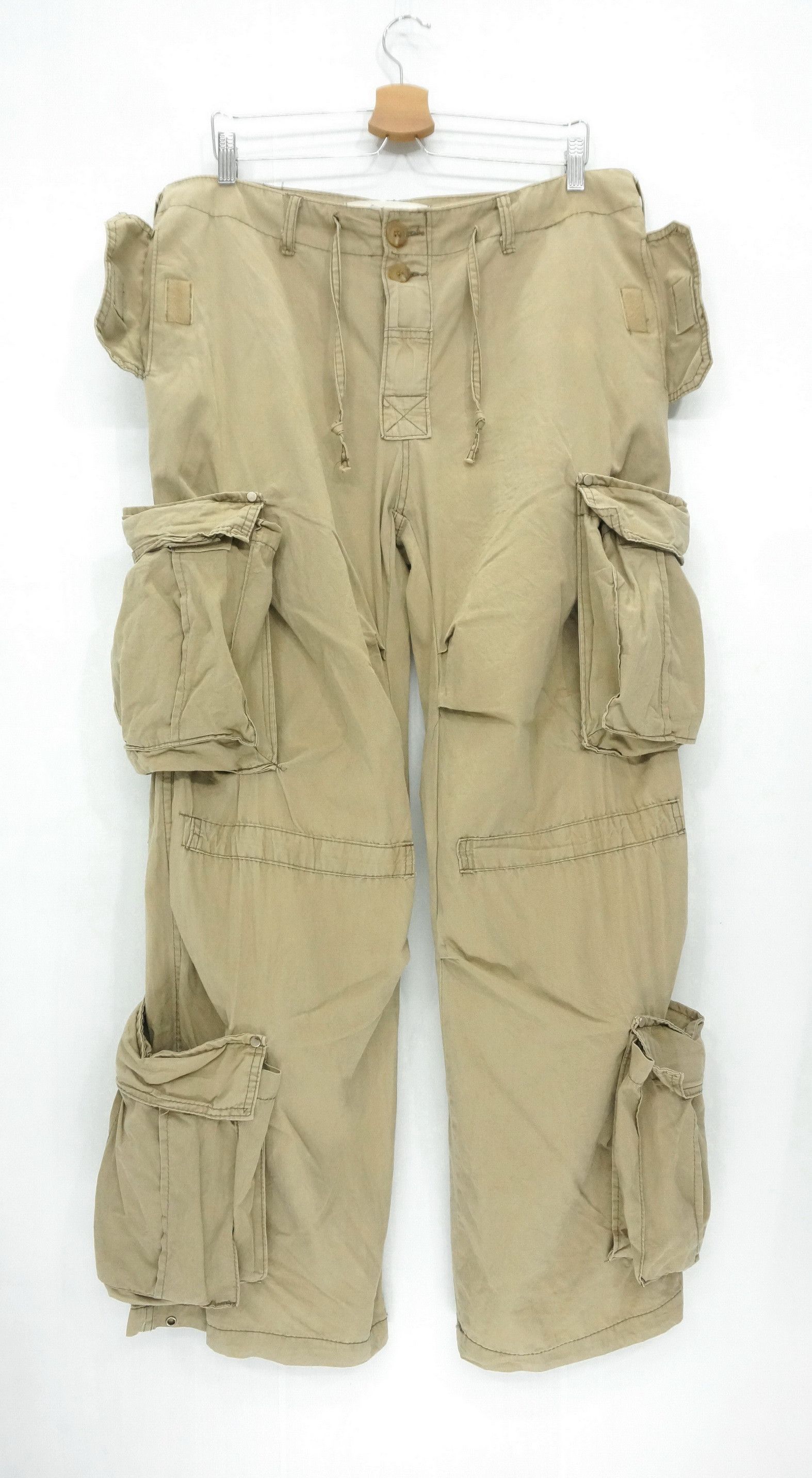 image of Designer Dope Japan Vintage Ham Tactical Lightweight Cargo Pants in Beige, Men's (Size 38)