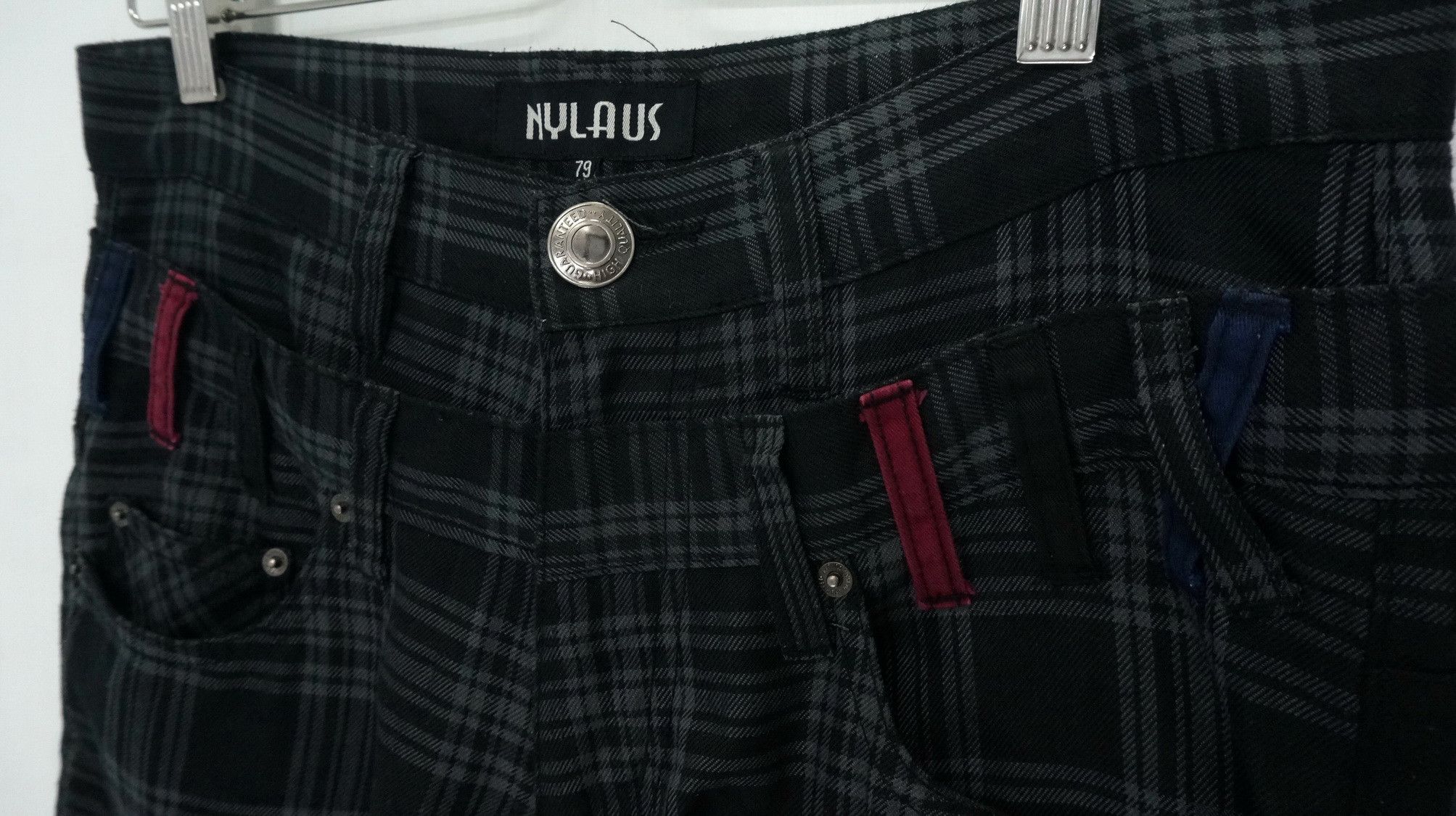 Japanese Brand 🔥🔥 NYLAUS Double Waist Shirring Skinny Shortrise Pants Size US 29 - 6 Thumbnail