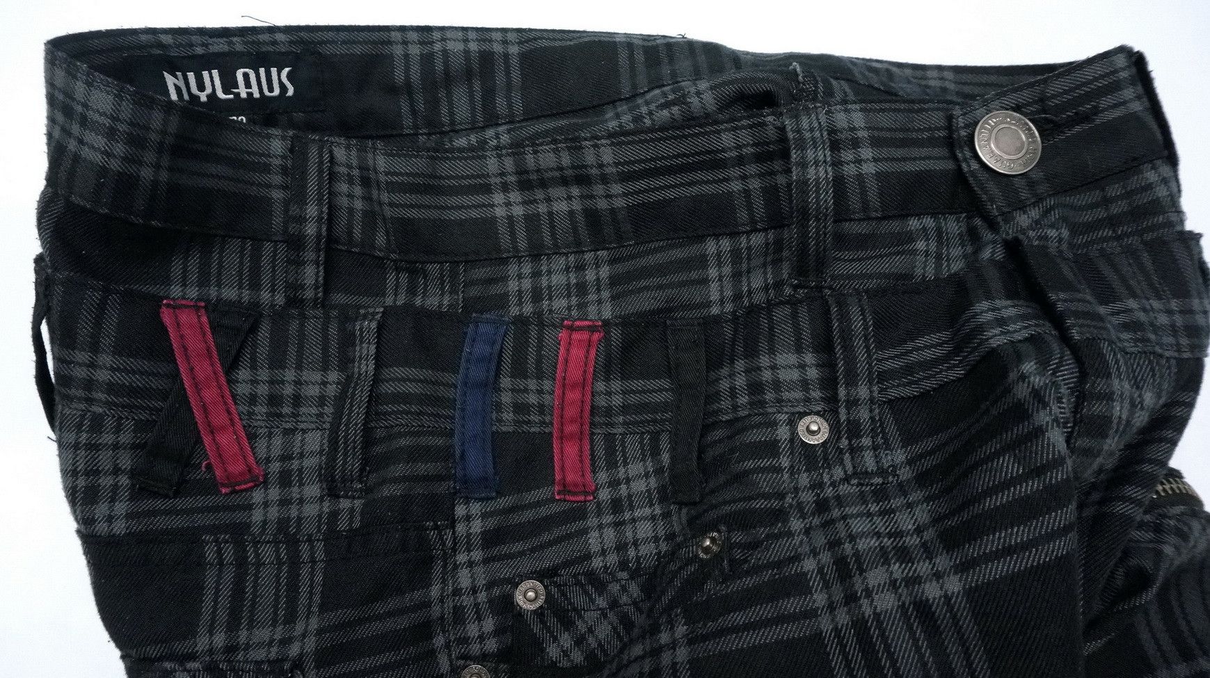 Japanese Brand 🔥🔥 NYLAUS Double Waist Shirring Skinny Shortrise Pants Size US 29 - 13 Thumbnail