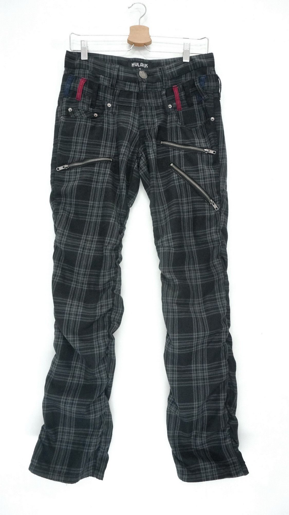 Japanese Brand 🔥🔥 NYLAUS Double Waist Shirring Skinny Shortrise Pants Size US 29 - 1 Thumbnail