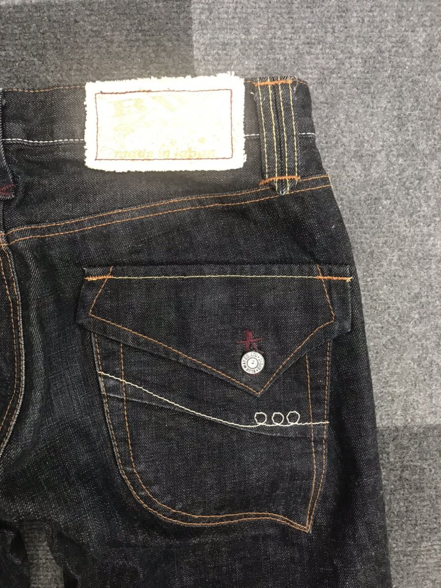 Japanese Brand ARCHIVAL BLUE WAYS STURDY BIKER JEANS Size US 32 / EU 48 - 10 Thumbnail