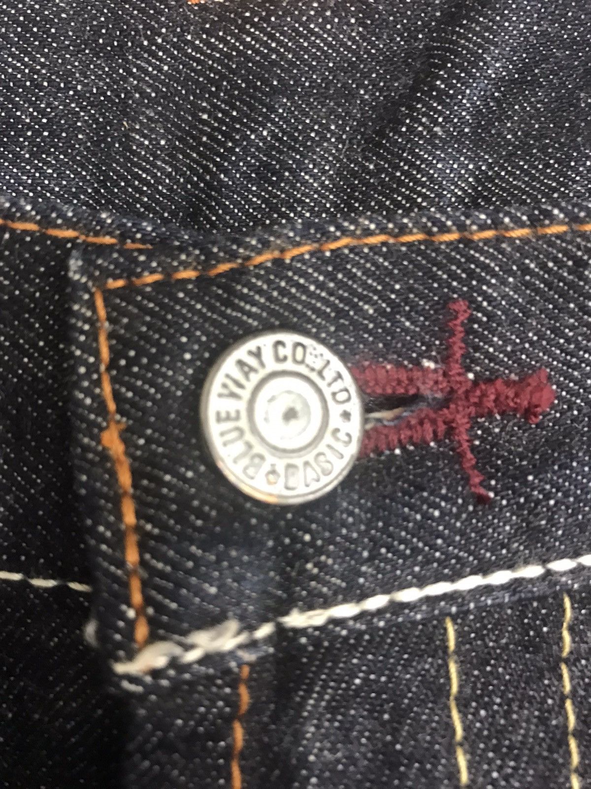 Japanese Brand ARCHIVAL BLUE WAYS STURDY BIKER JEANS Size US 32 / EU 48 - 7 Thumbnail