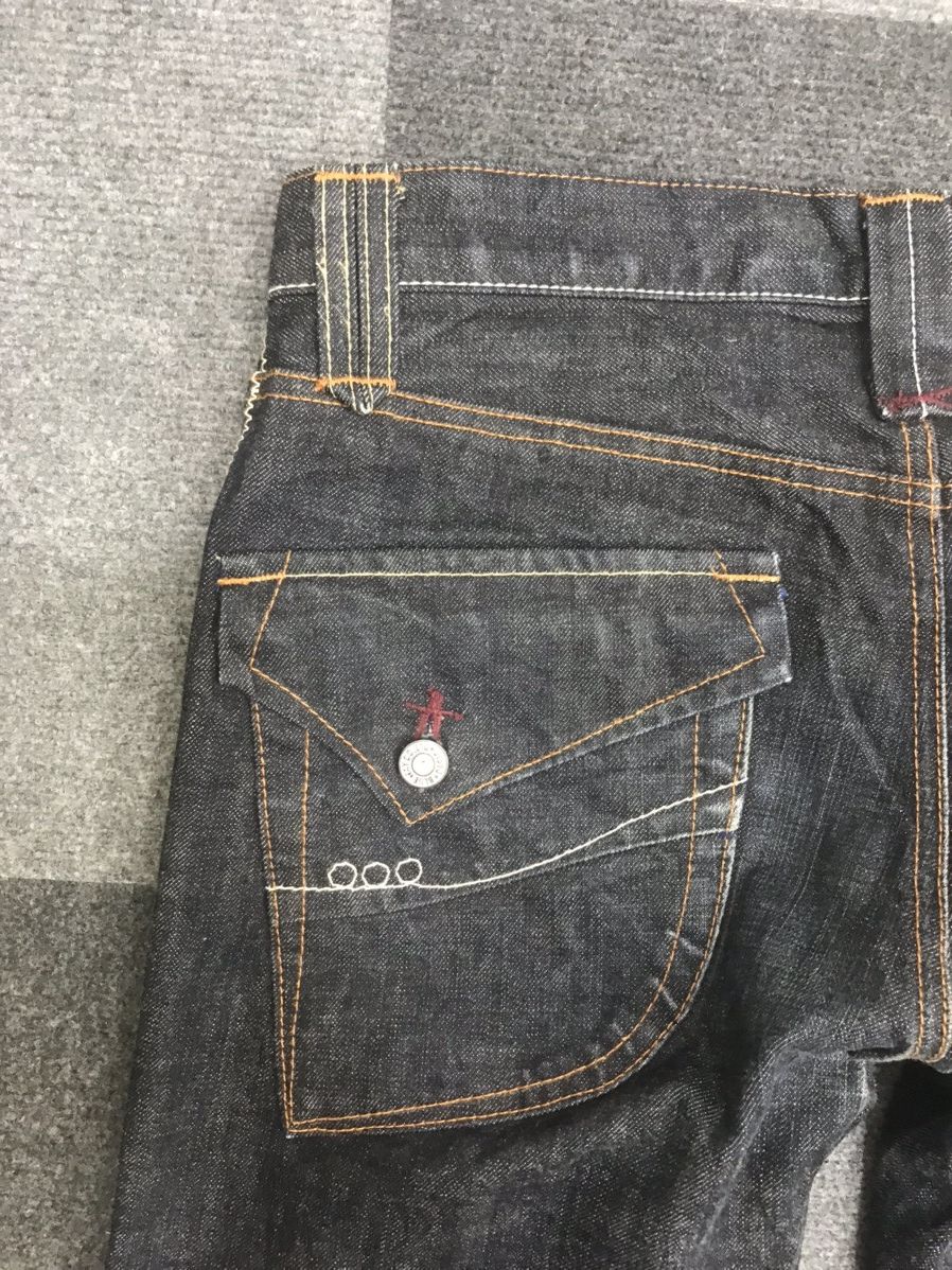 Japanese Brand ARCHIVAL BLUE WAYS STURDY BIKER JEANS Size US 32 / EU 48 - 11 Thumbnail