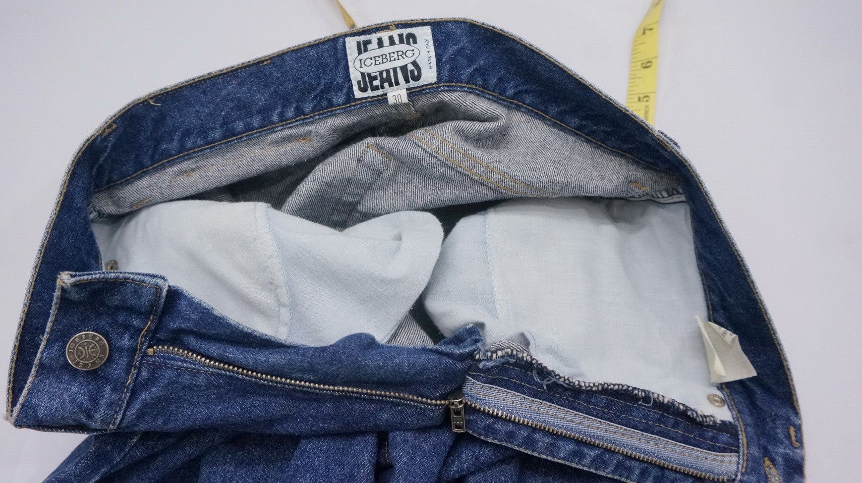 Iceberg Rare Vintage 90s Iceberg x Peanuts Blue Jeans Size US 30 / EU 46 - 12 Thumbnail