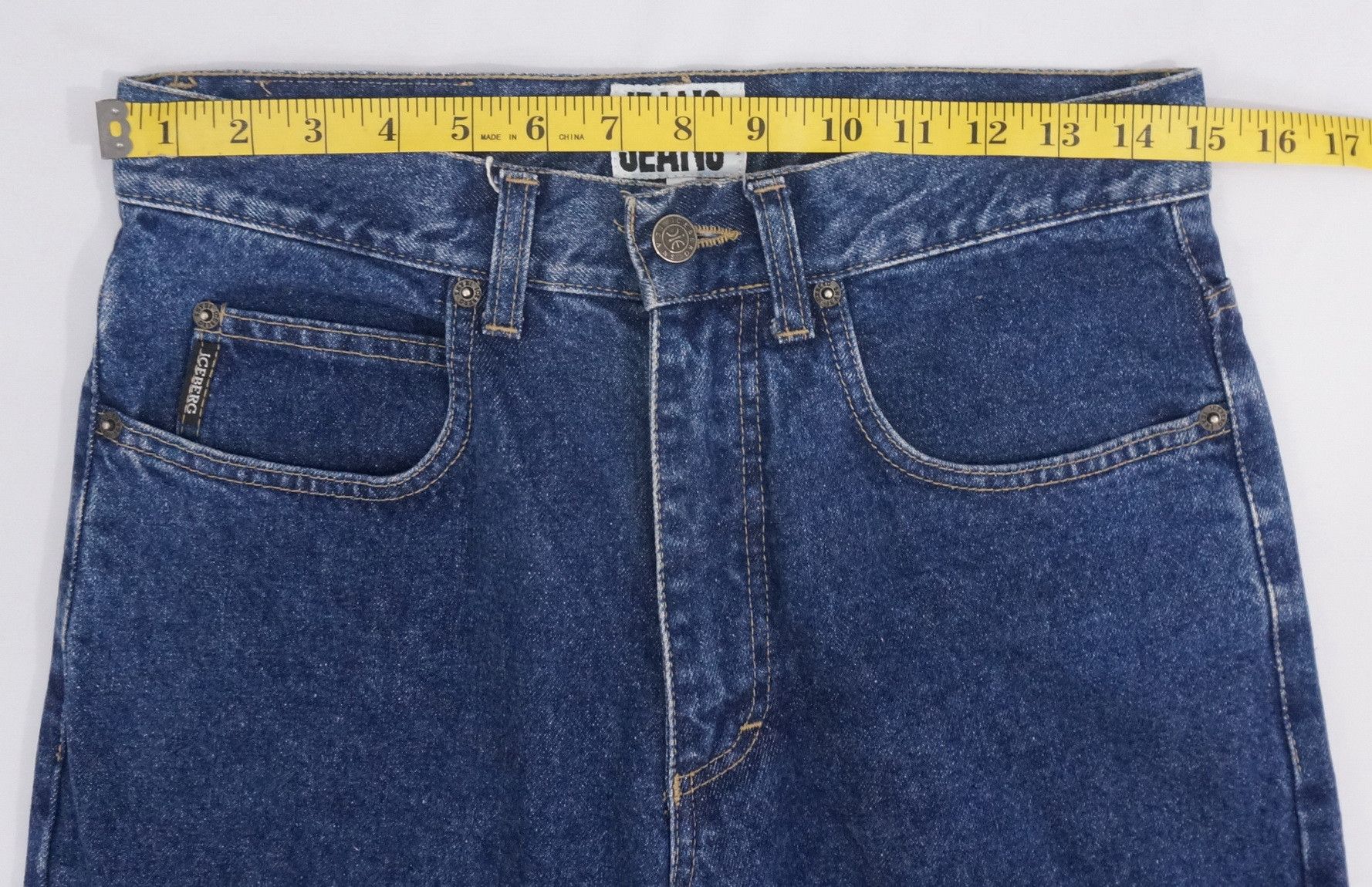 Iceberg Rare Vintage 90s Iceberg x Peanuts Blue Jeans Size US 30 / EU 46 - 13 Thumbnail