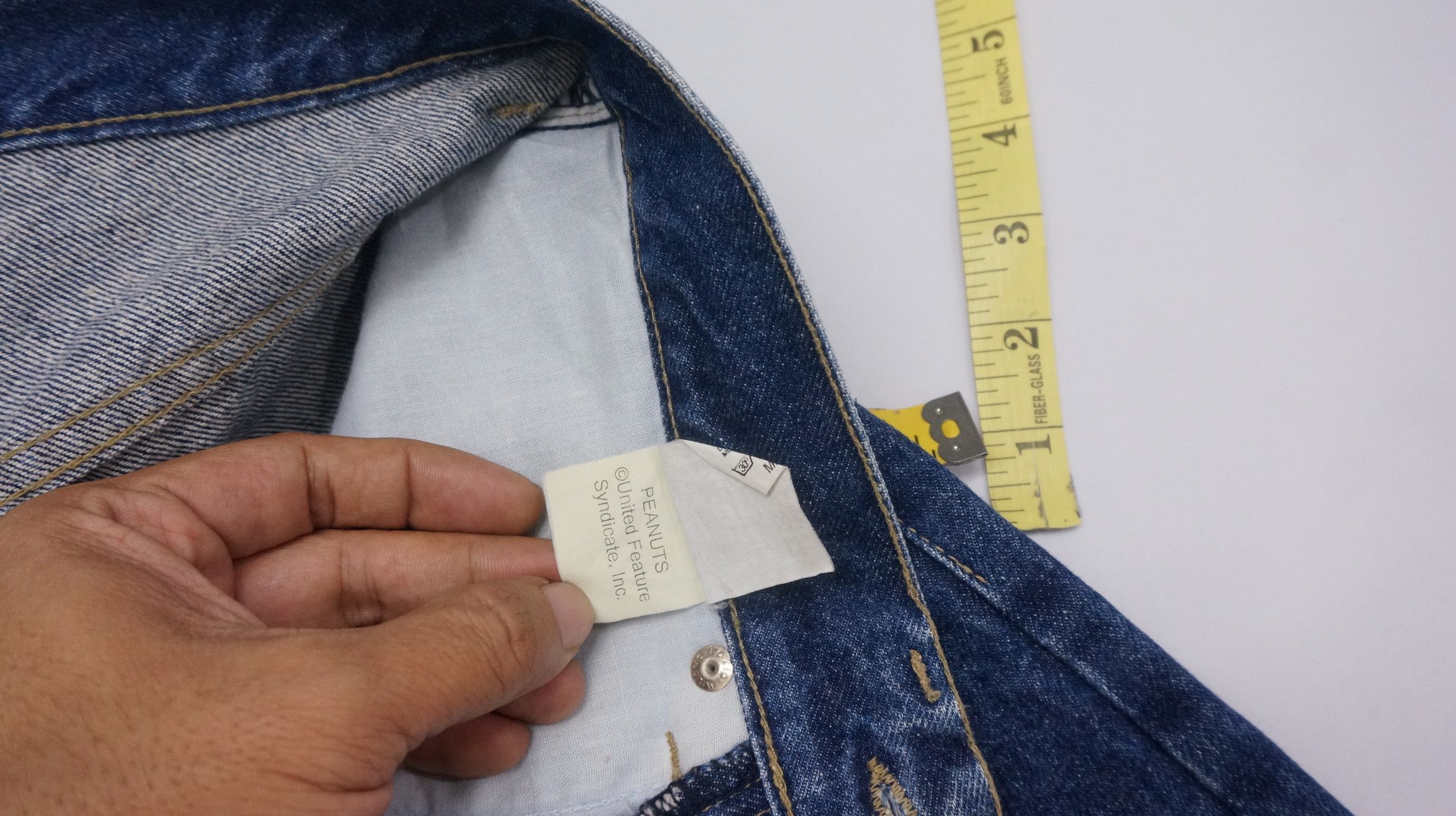 Iceberg Rare Vintage 90s Iceberg x Peanuts Blue Jeans Size US 30 / EU 46 - 10 Thumbnail