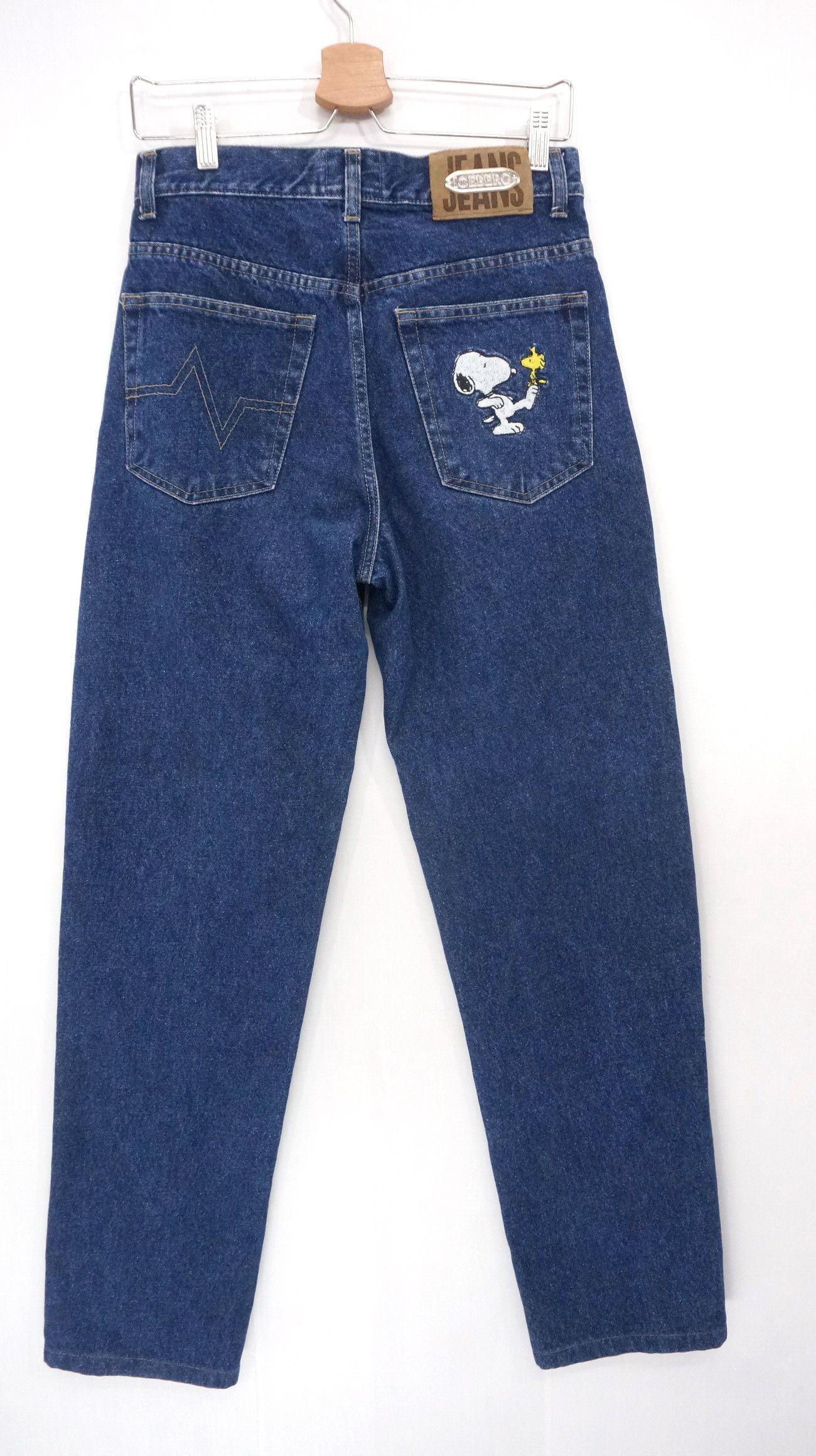 image of Vintage 90's Iceberg x Peanuts Blue Jeans in Denim Blue, Men's (Size 30)