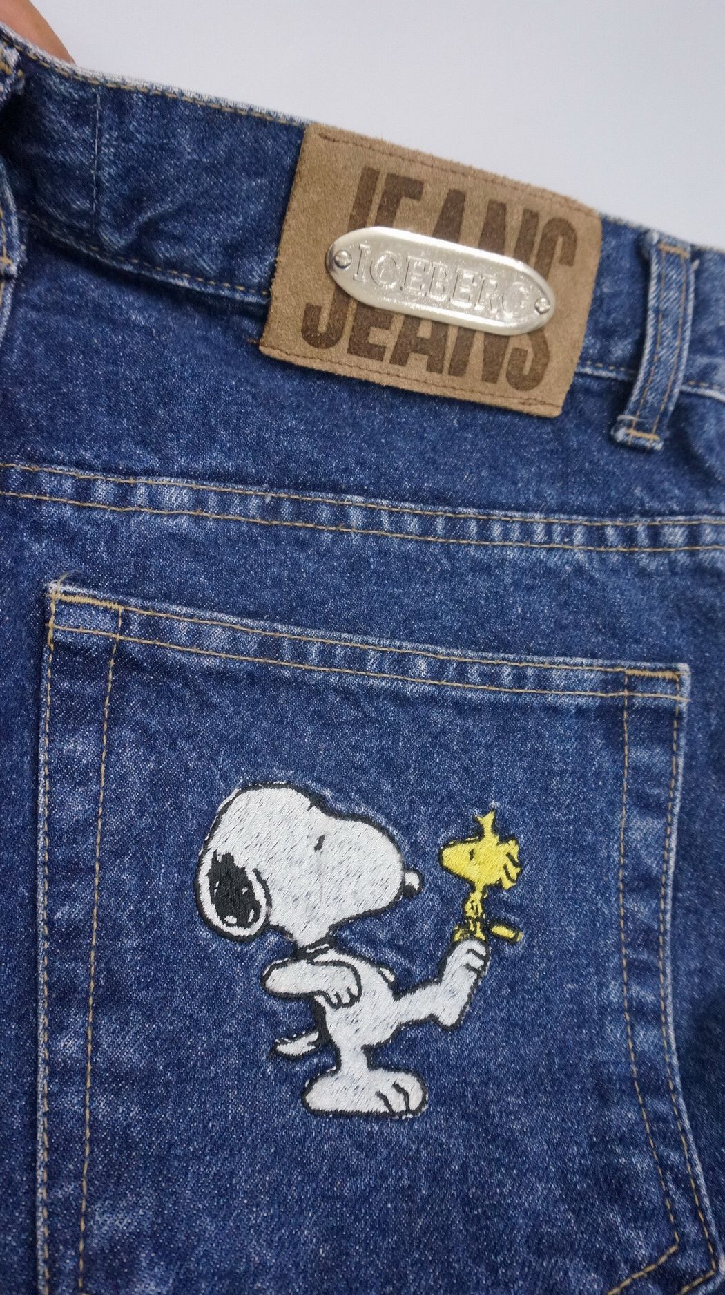 Iceberg Rare Vintage 90s Iceberg x Peanuts Blue Jeans Size US 30 / EU 46 - 7 Thumbnail
