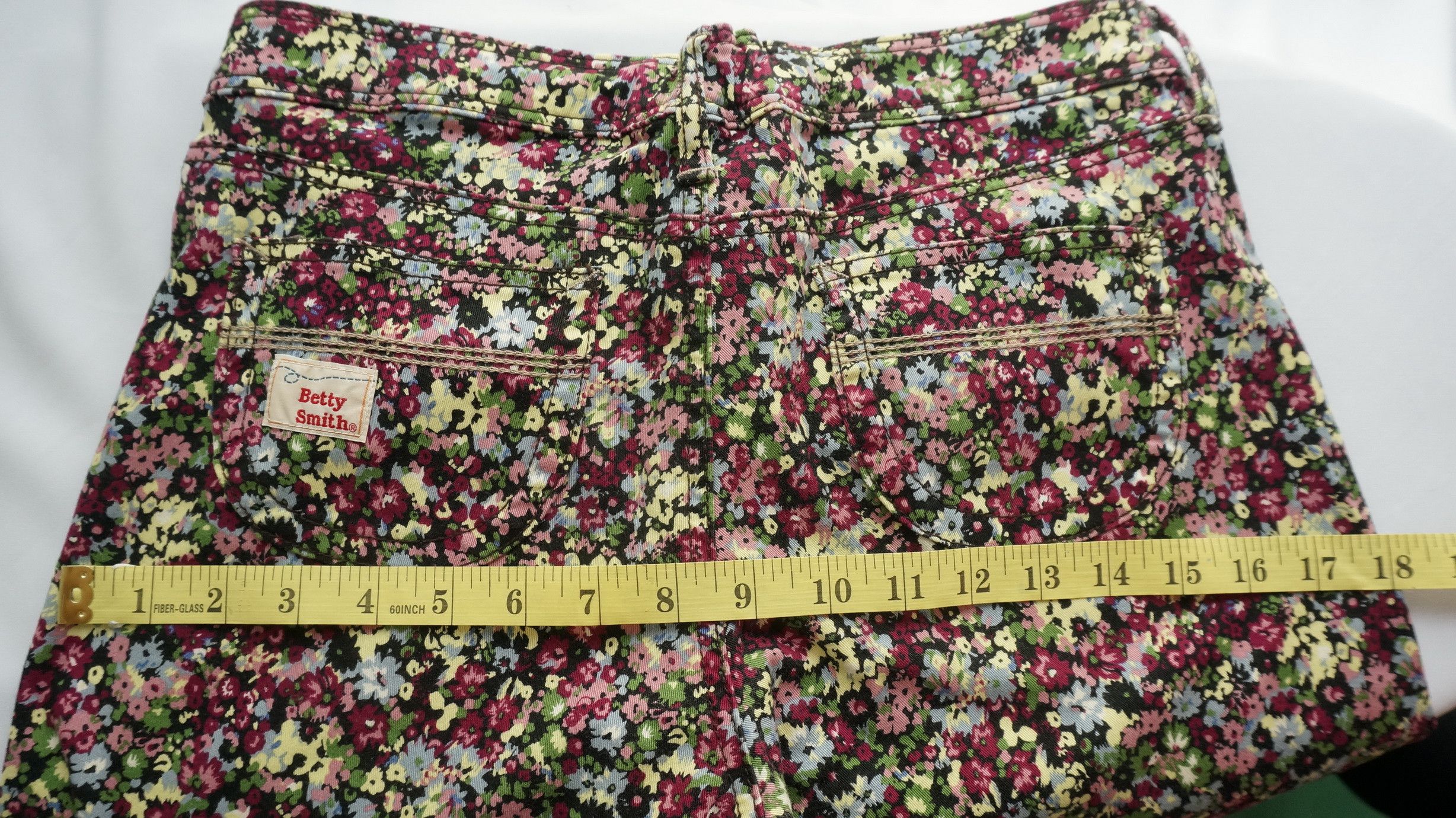Japanese Brand Japan BETTY SMITH Floral Design Skinny Women's Pants Size 29" - 10 Thumbnail