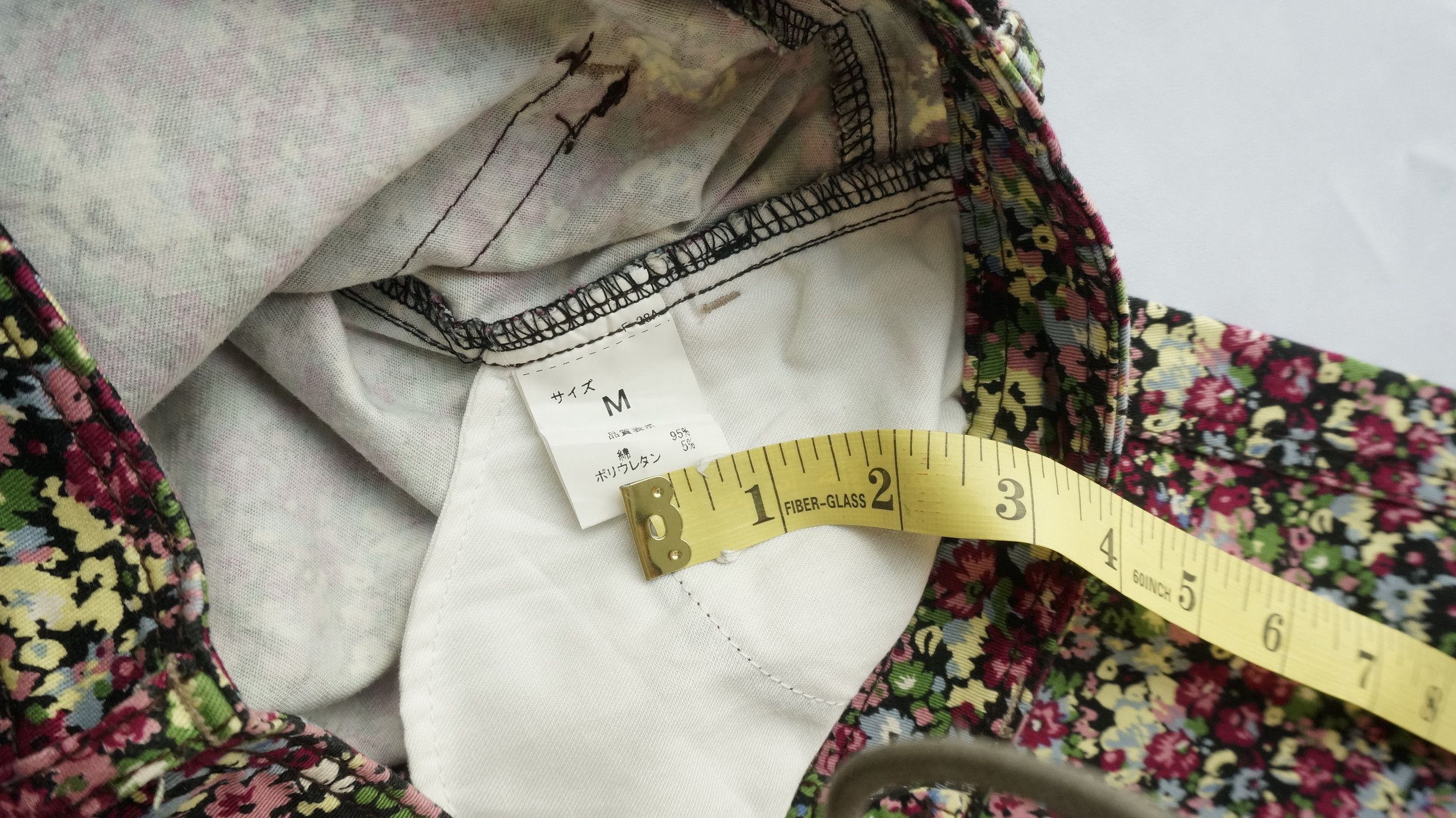Japanese Brand Japan BETTY SMITH Floral Design Skinny Women's Pants Size 29" - 15 Thumbnail