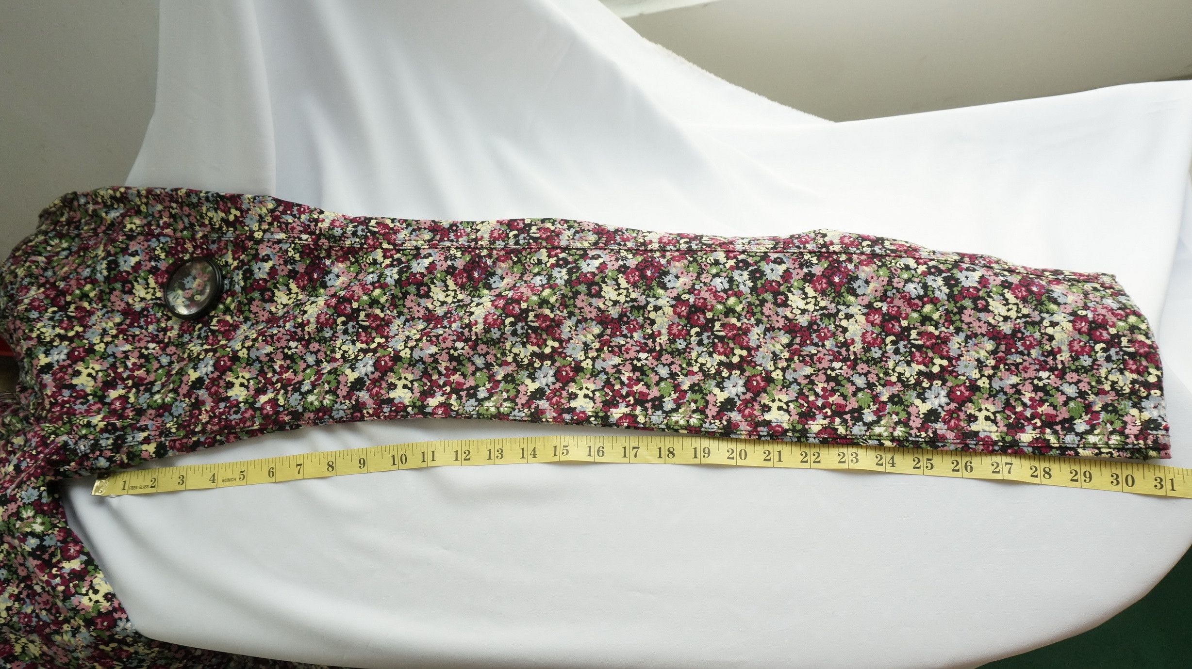 Japanese Brand Japan BETTY SMITH Floral Design Skinny Women's Pants Size 29" - 13 Thumbnail