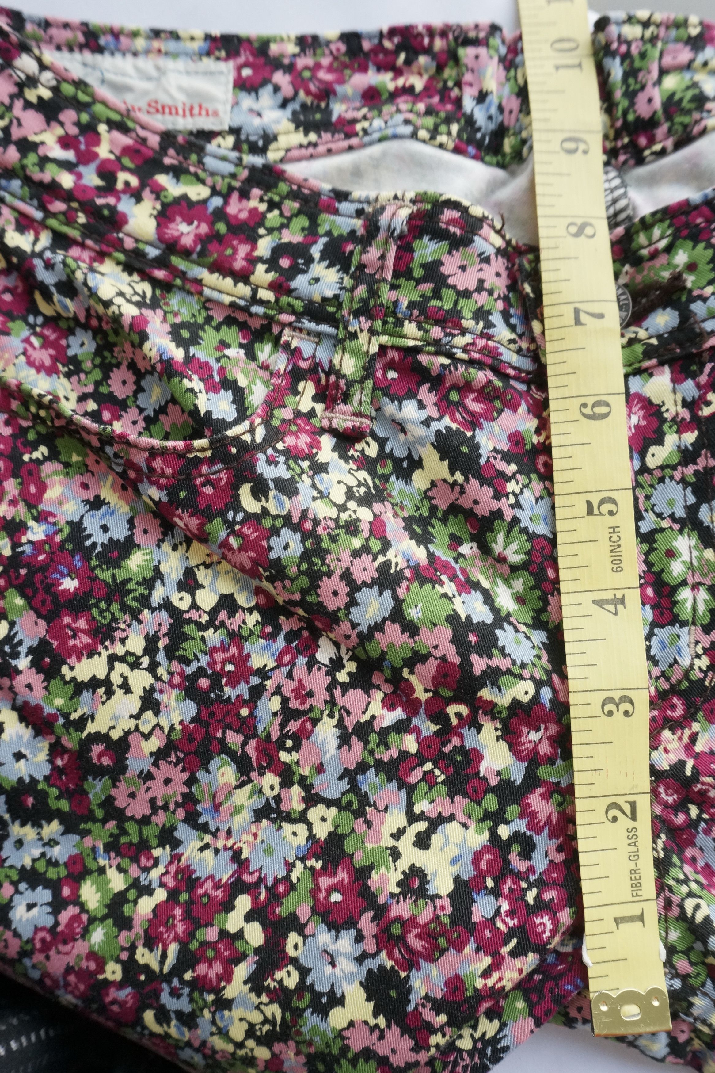 Japanese Brand Japan BETTY SMITH Floral Design Skinny Women's Pants Size 29" - 9 Thumbnail