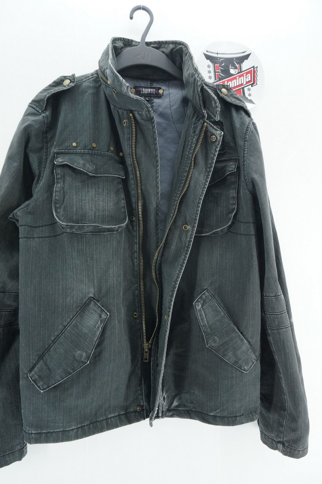 Japanese Brand Vtg Japan LOWBOX Punk Worn Out Distressed Hoodie Jacket Size US S / EU 44-46 / 1 - 11 Thumbnail