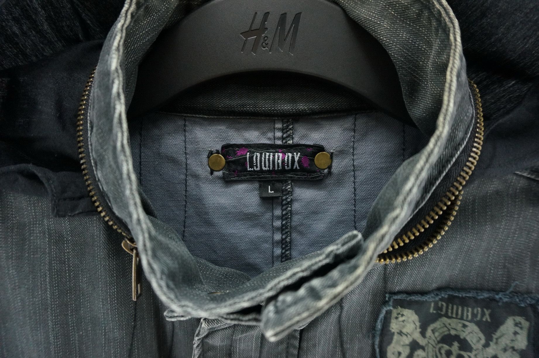 Japanese Brand Vtg Japan LOWBOX Punk Worn Out Distressed Hoodie Jacket Size US S / EU 44-46 / 1 - 4 Thumbnail