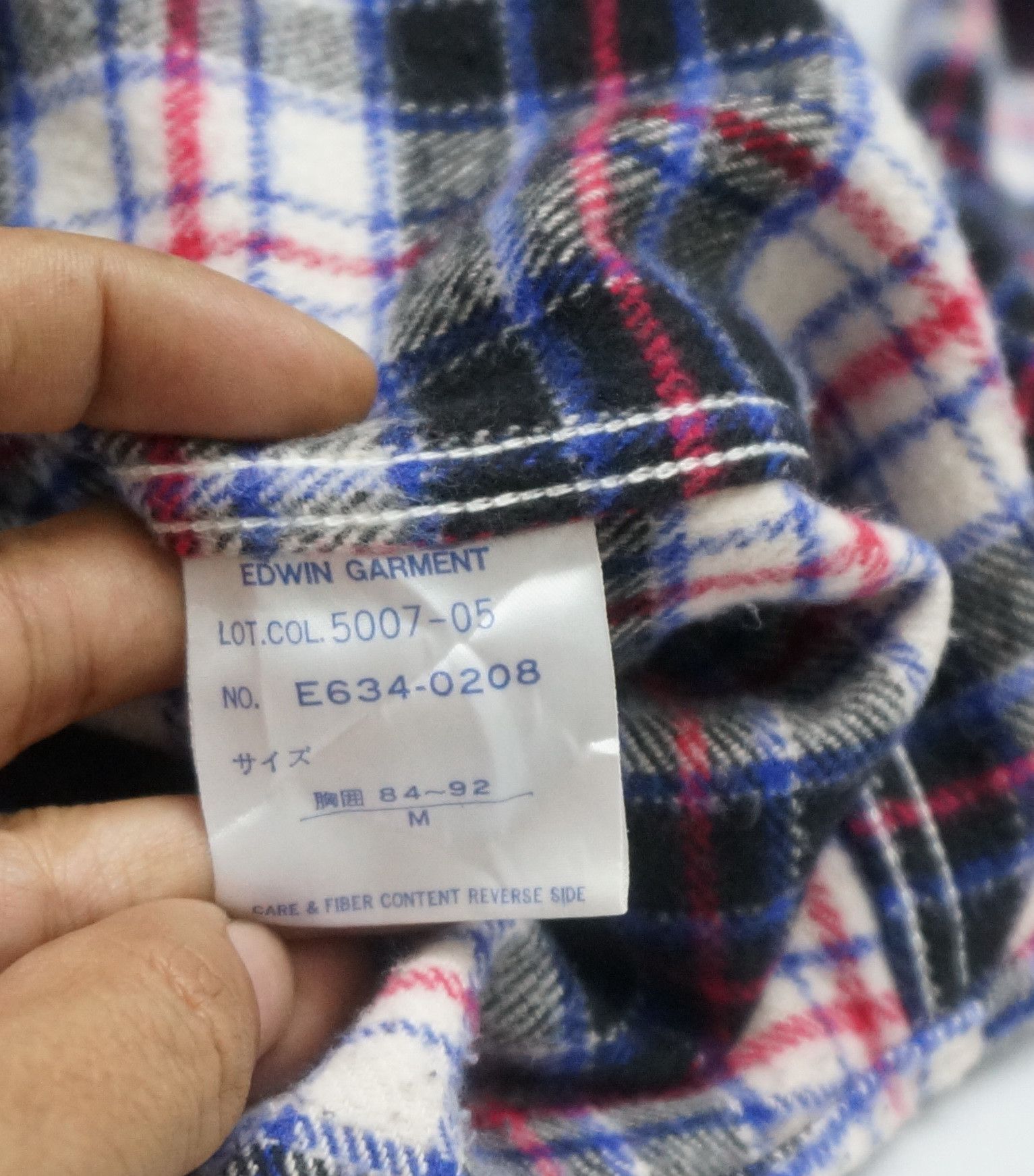 Edwin Vintage EDWIN Outdoor Clothing Thick Flannel L/S Shirt Size US S / EU 44-46 / 1 - 13 Thumbnail