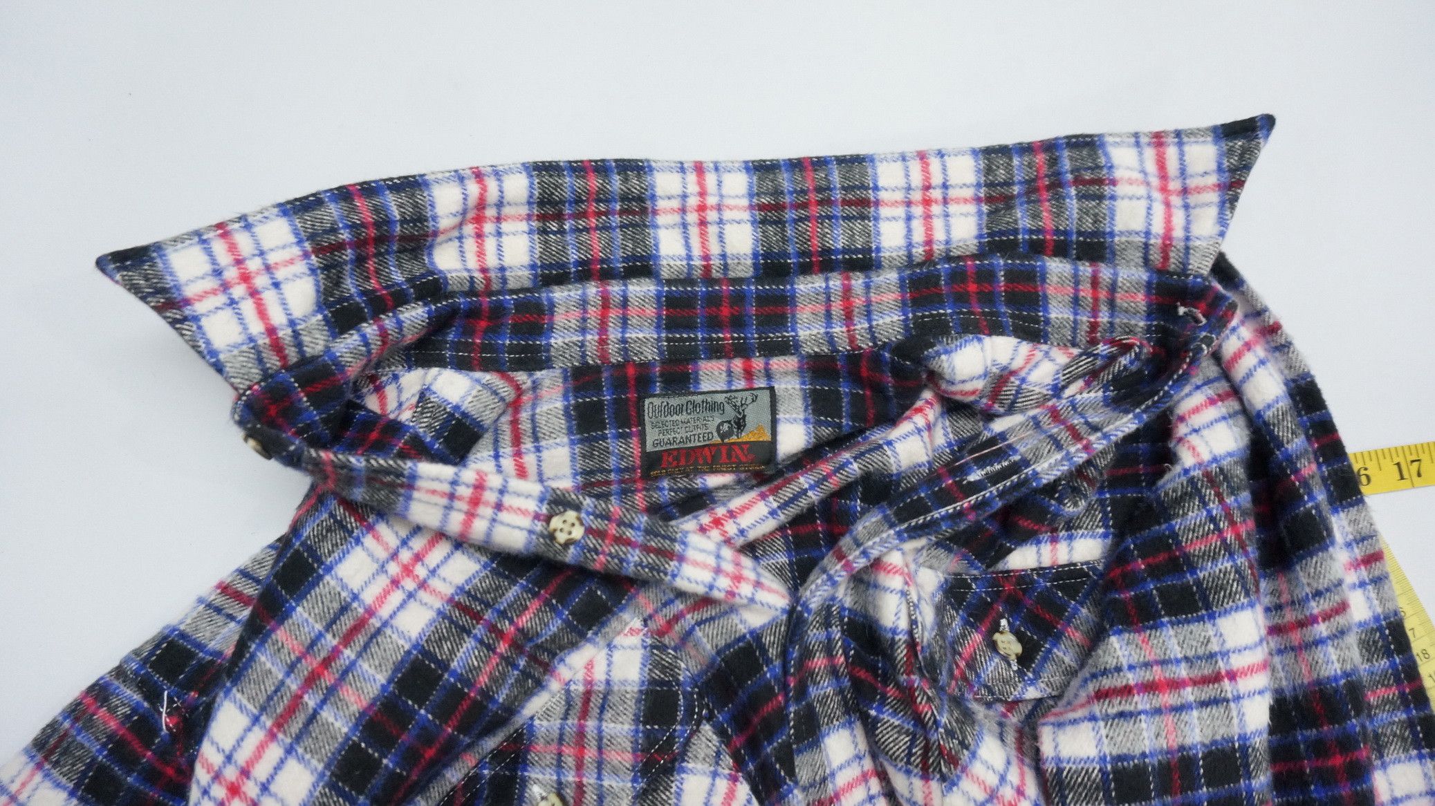 Edwin Vintage EDWIN Outdoor Clothing Thick Flannel L/S Shirt Size US S / EU 44-46 / 1 - 12 Thumbnail
