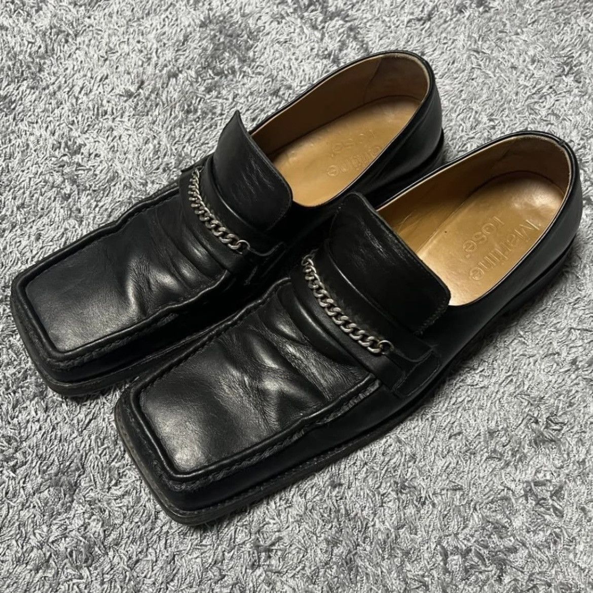 Martine Rose Square Toe Loafers