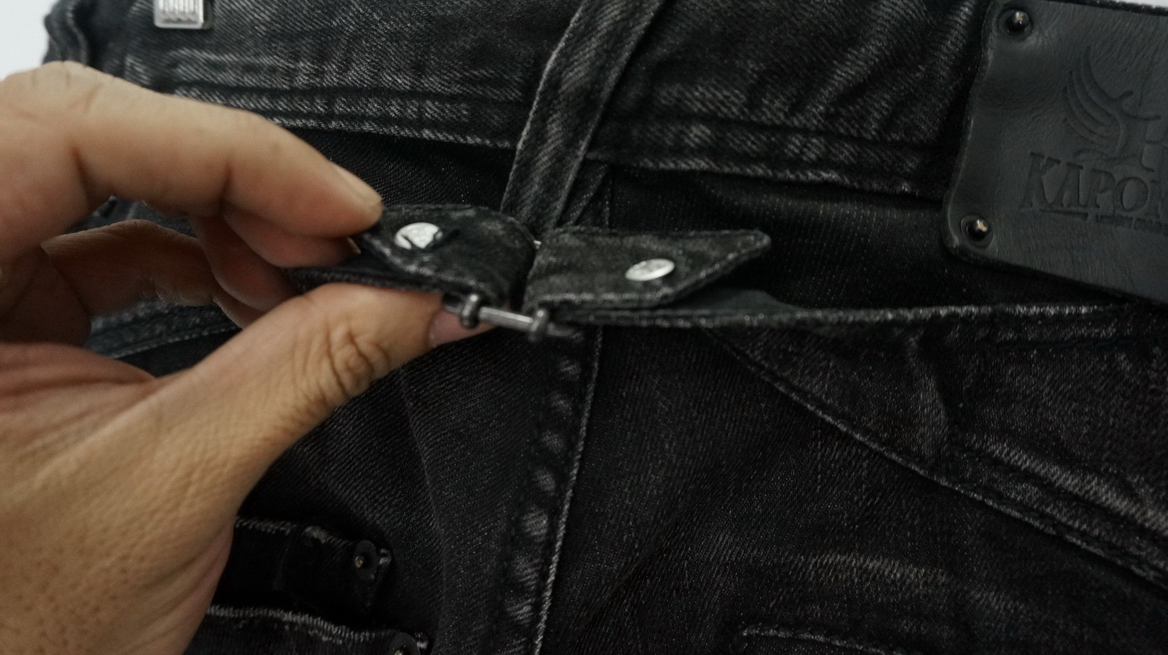 Other VTG 💥 UNION MADE KAPORAL 5 Buckle Back Bush Jeans Size US 30 / EU 46 - 6 Thumbnail
