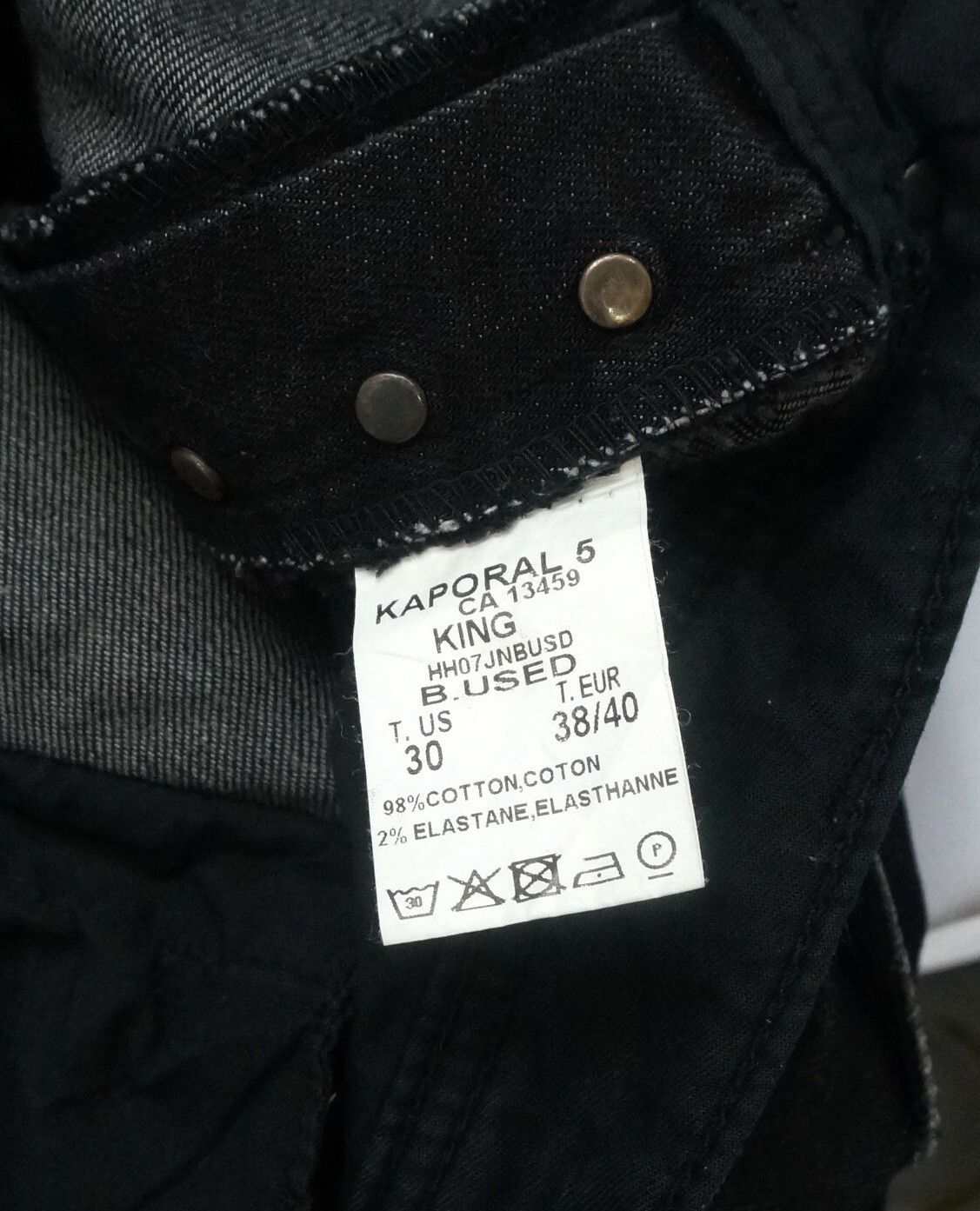 Other VTG 💥 UNION MADE KAPORAL 5 Buckle Back Bush Jeans Size US 30 / EU 46 - 10 Thumbnail