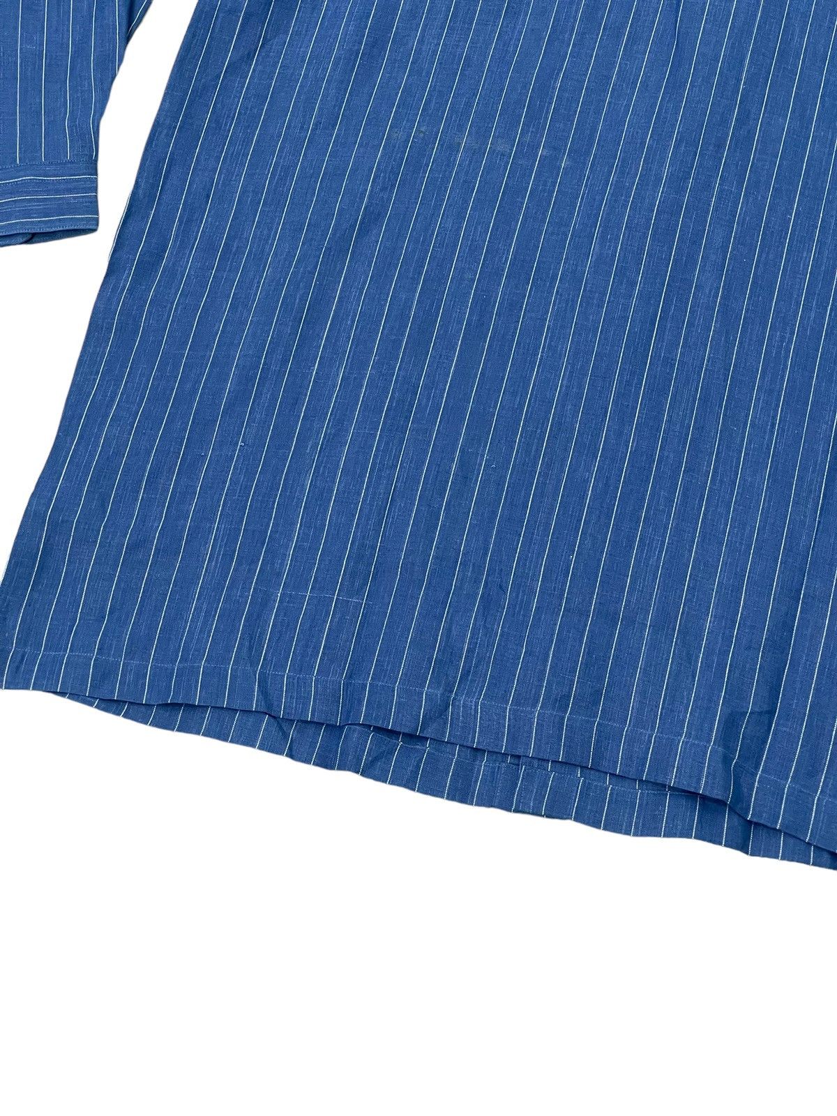 Issey Miyake NWT Miyake Design Studio 100% Linen Striped Oversize 49🟩 Size US L / EU 52-54 / 3 - 14 Thumbnail