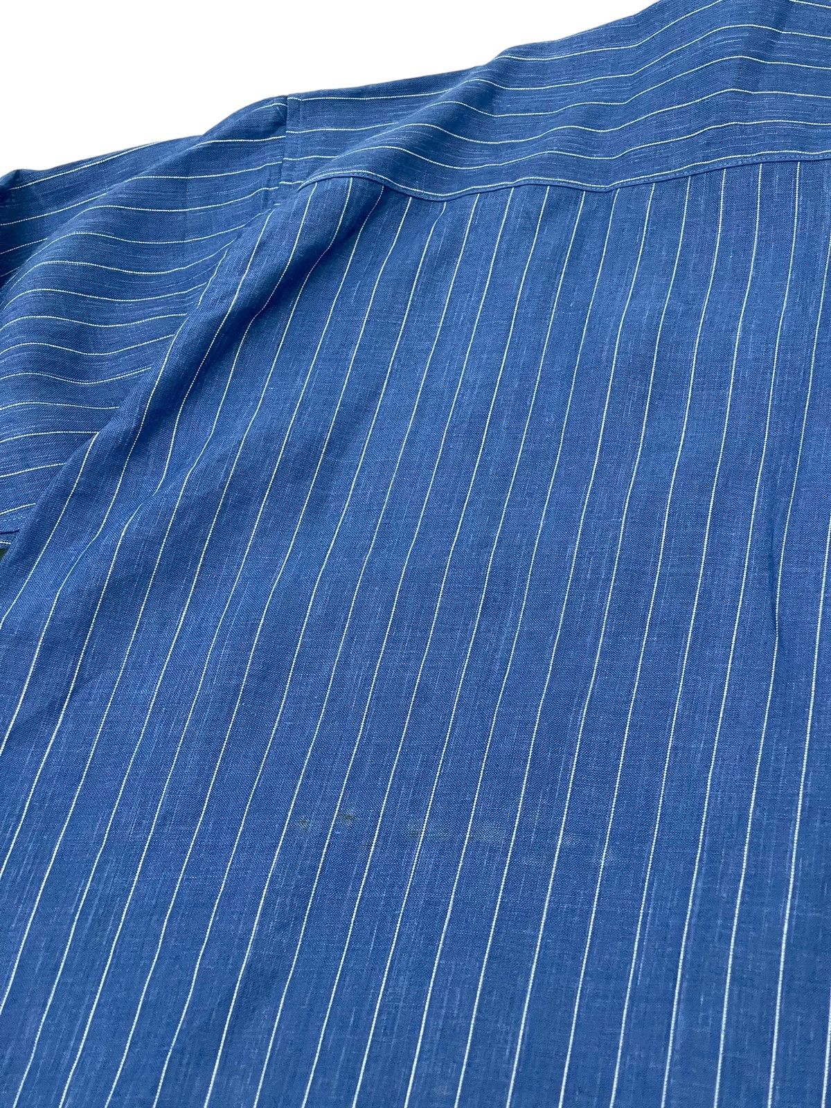 Issey Miyake NWT Miyake Design Studio 100% Linen Striped Oversize 49🟩 Size US L / EU 52-54 / 3 - 17 Thumbnail