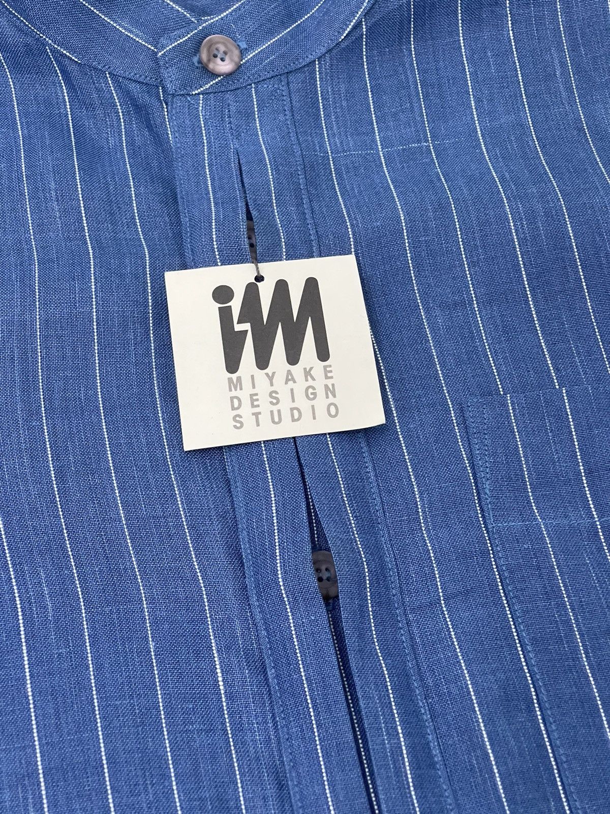 Issey Miyake NWT Miyake Design Studio 100% Linen Striped Oversize 49🟩 Size US L / EU 52-54 / 3 - 8 Thumbnail