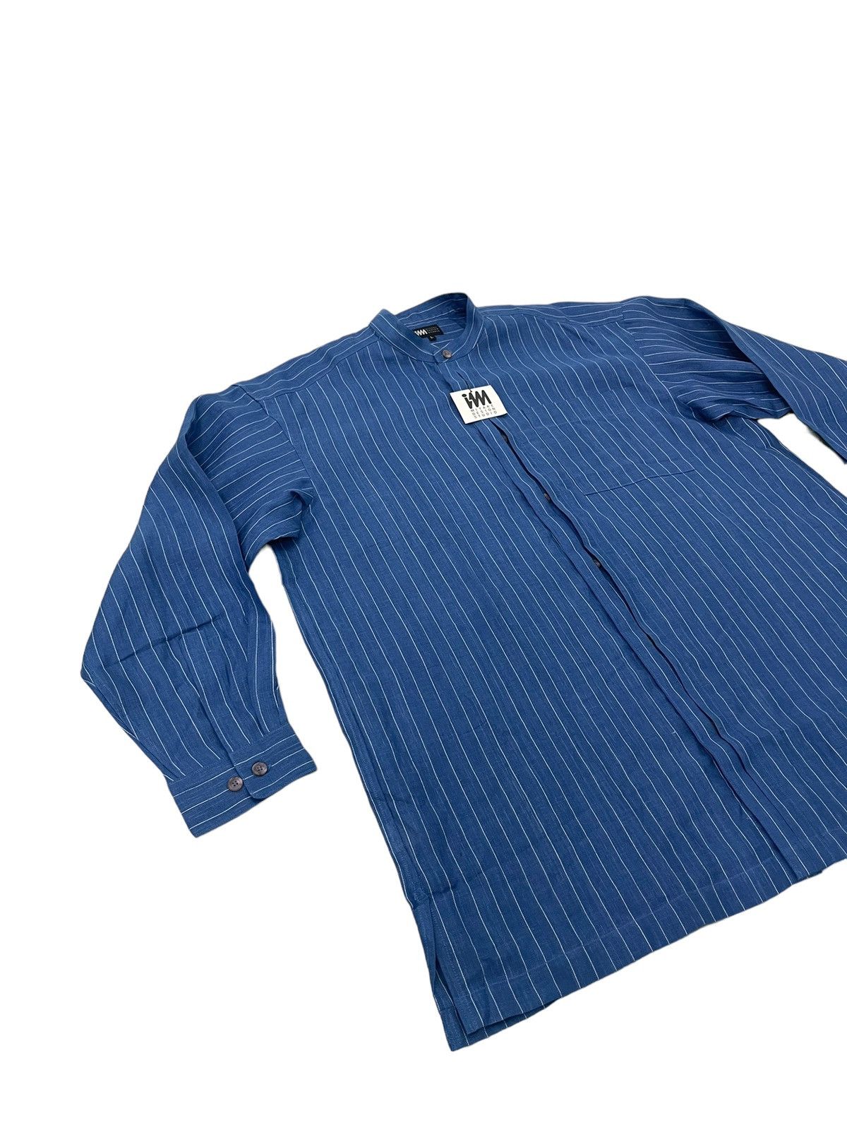Issey Miyake NWT Miyake Design Studio 100% Linen Striped Oversize 49🟩 Size US L / EU 52-54 / 3 - 2 Thumbnail