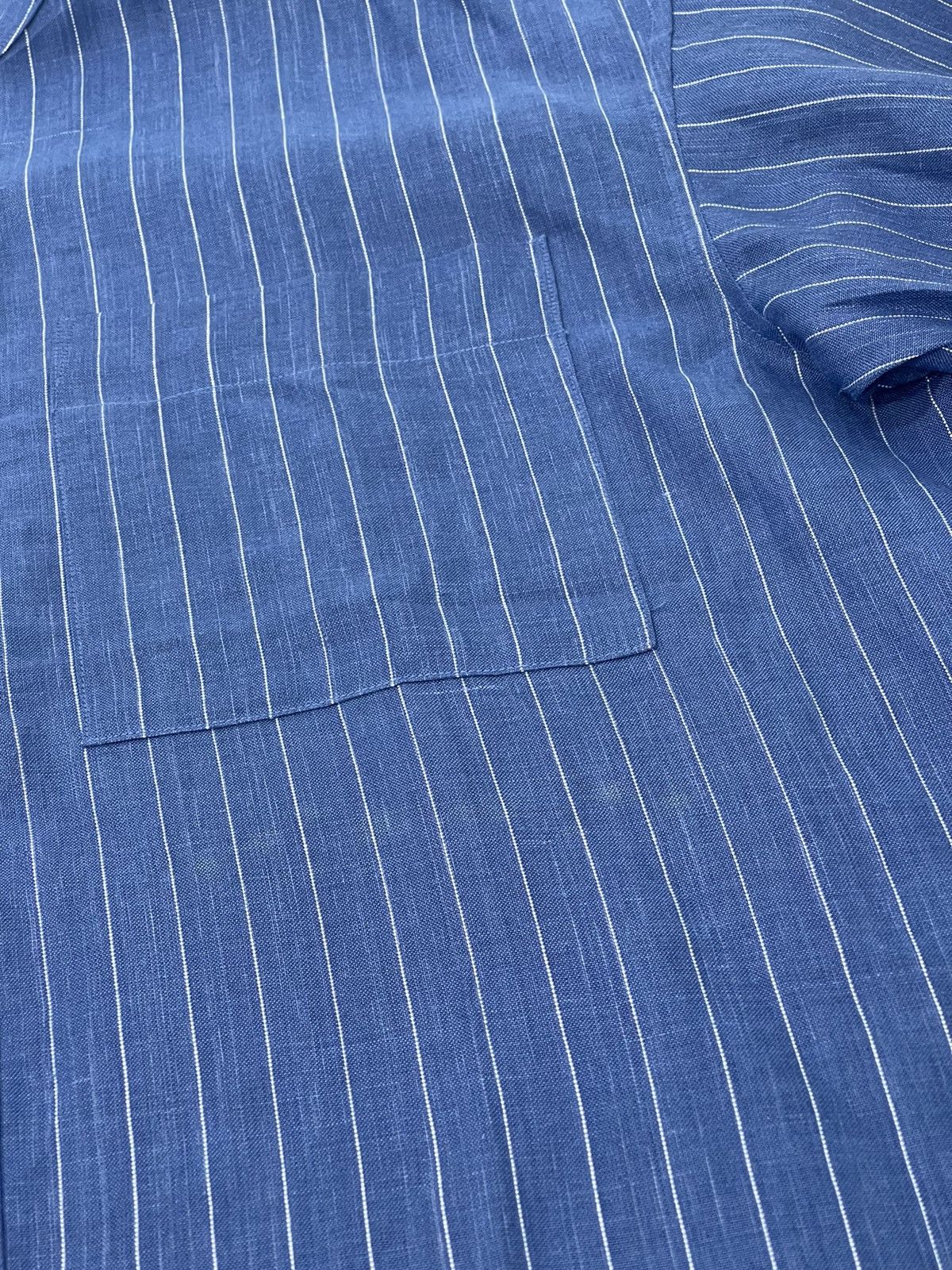 Issey Miyake NWT Miyake Design Studio 100% Linen Striped Oversize 49🟩 Size US L / EU 52-54 / 3 - 7 Thumbnail