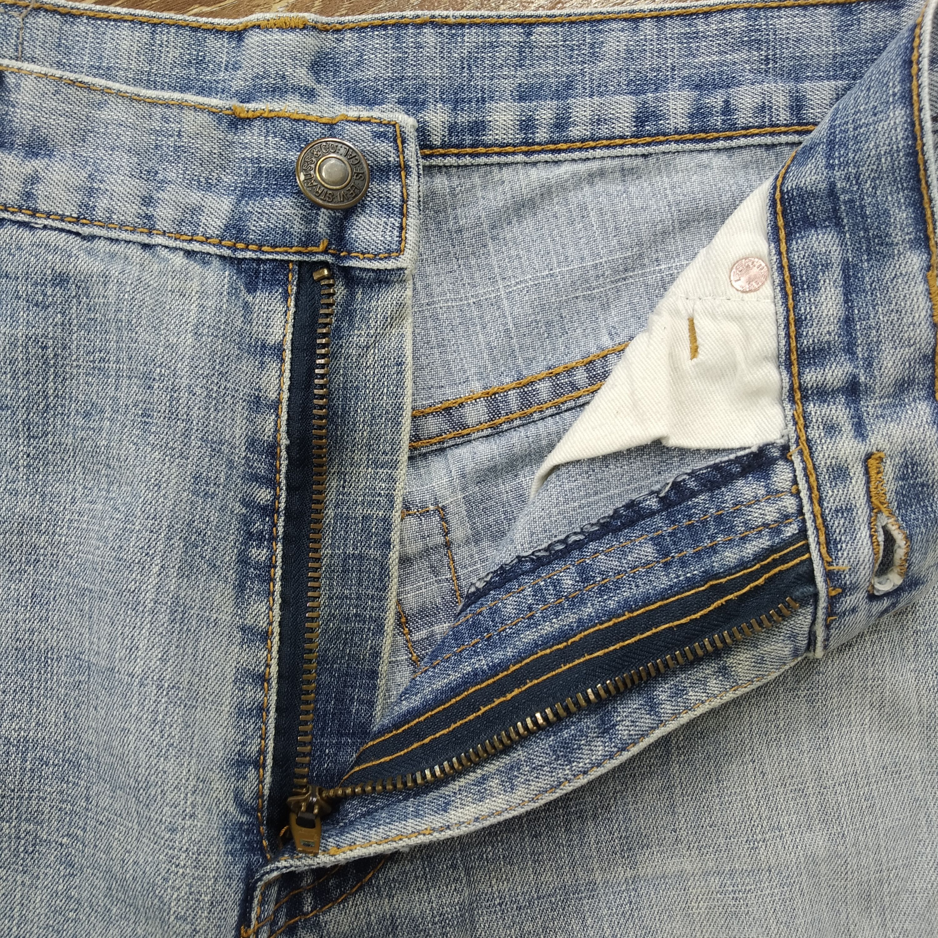 Jean Vintage 90's Levi's Cut Off Denim Jeans Shorts Levi's Size US 31 - 10 Thumbnail