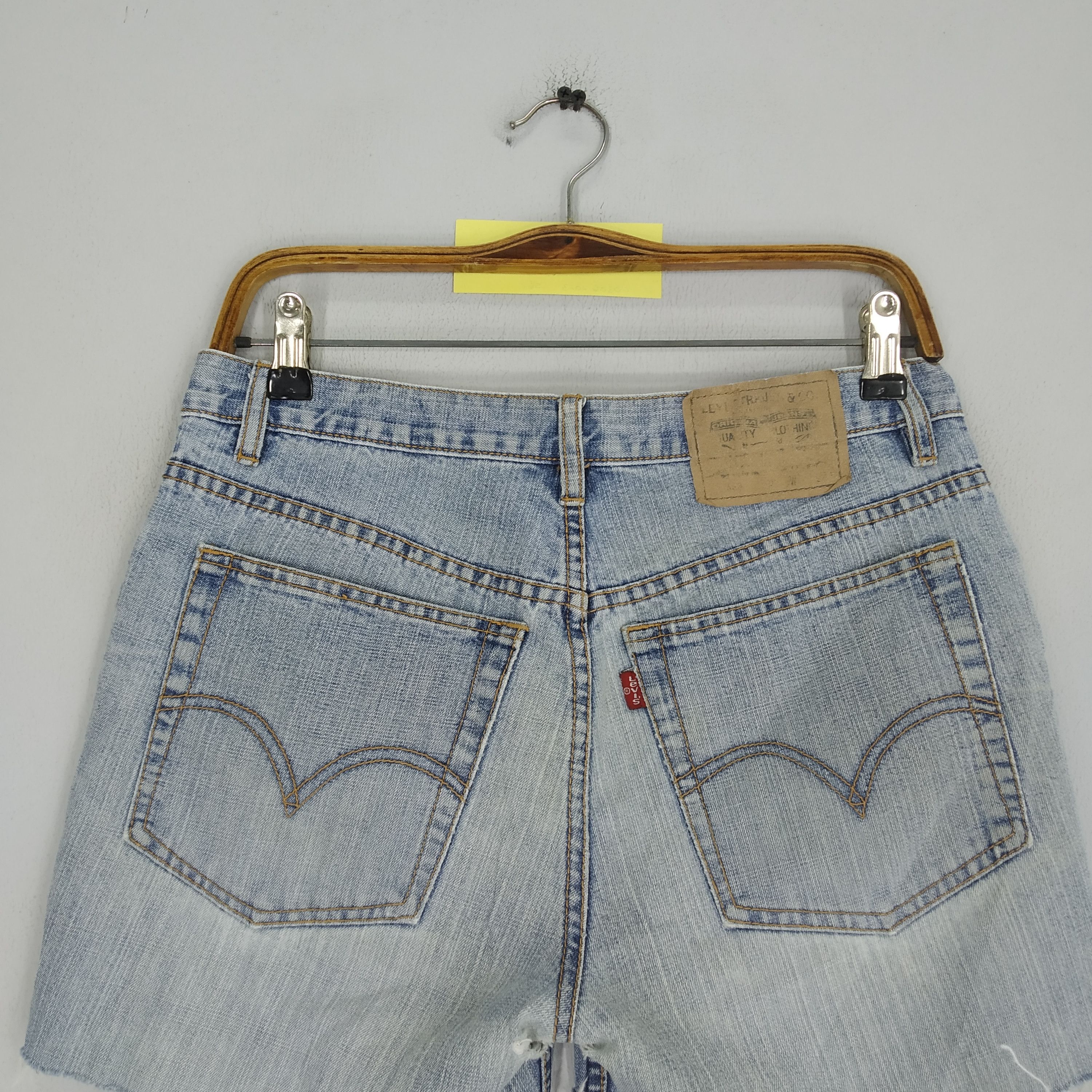 Jean Vintage 90's Levi's Cut Off Denim Jeans Shorts Levi's Size US 31 - 4 Thumbnail