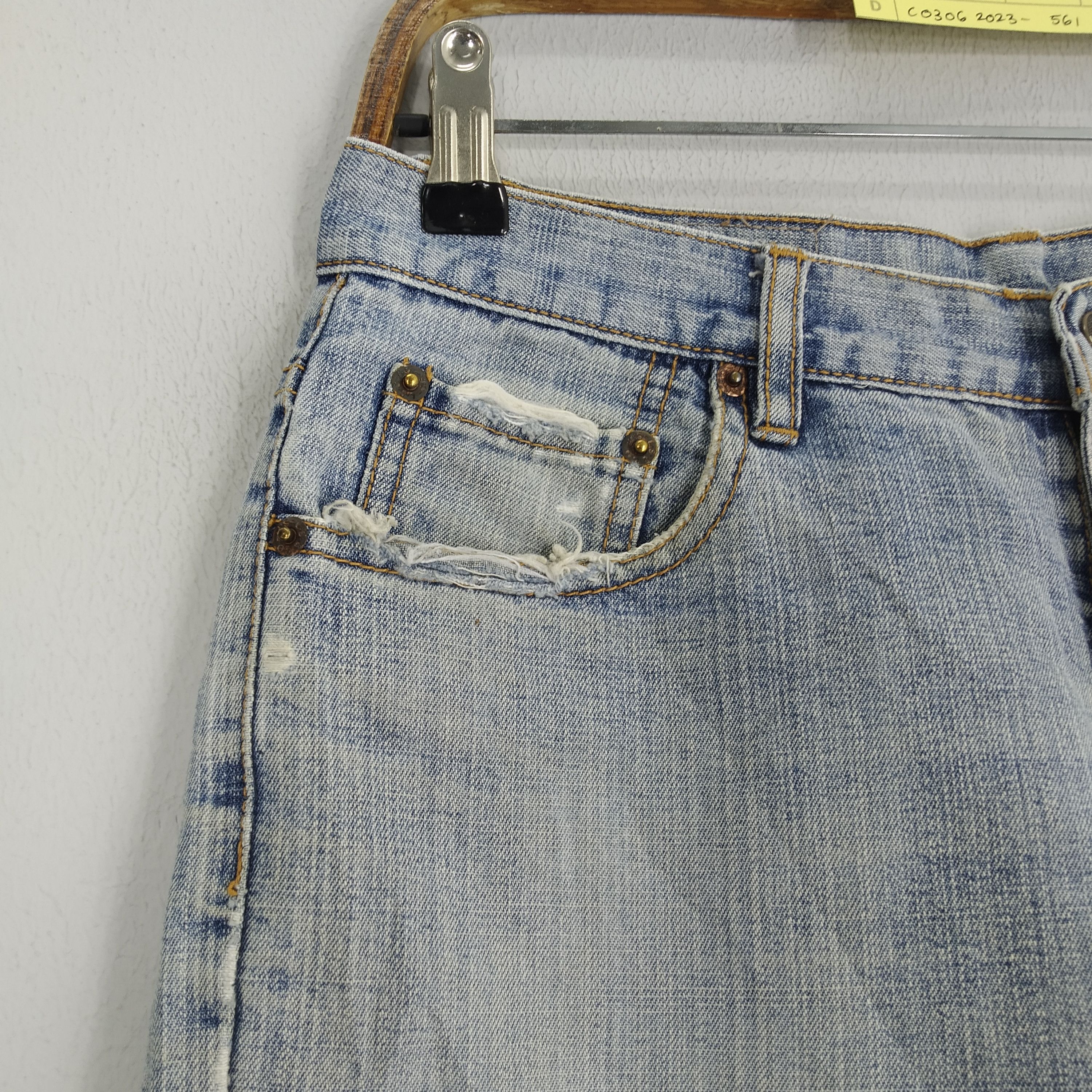Jean Vintage 90's Levi's Cut Off Denim Jeans Shorts Levi's Size US 31 - 5 Thumbnail