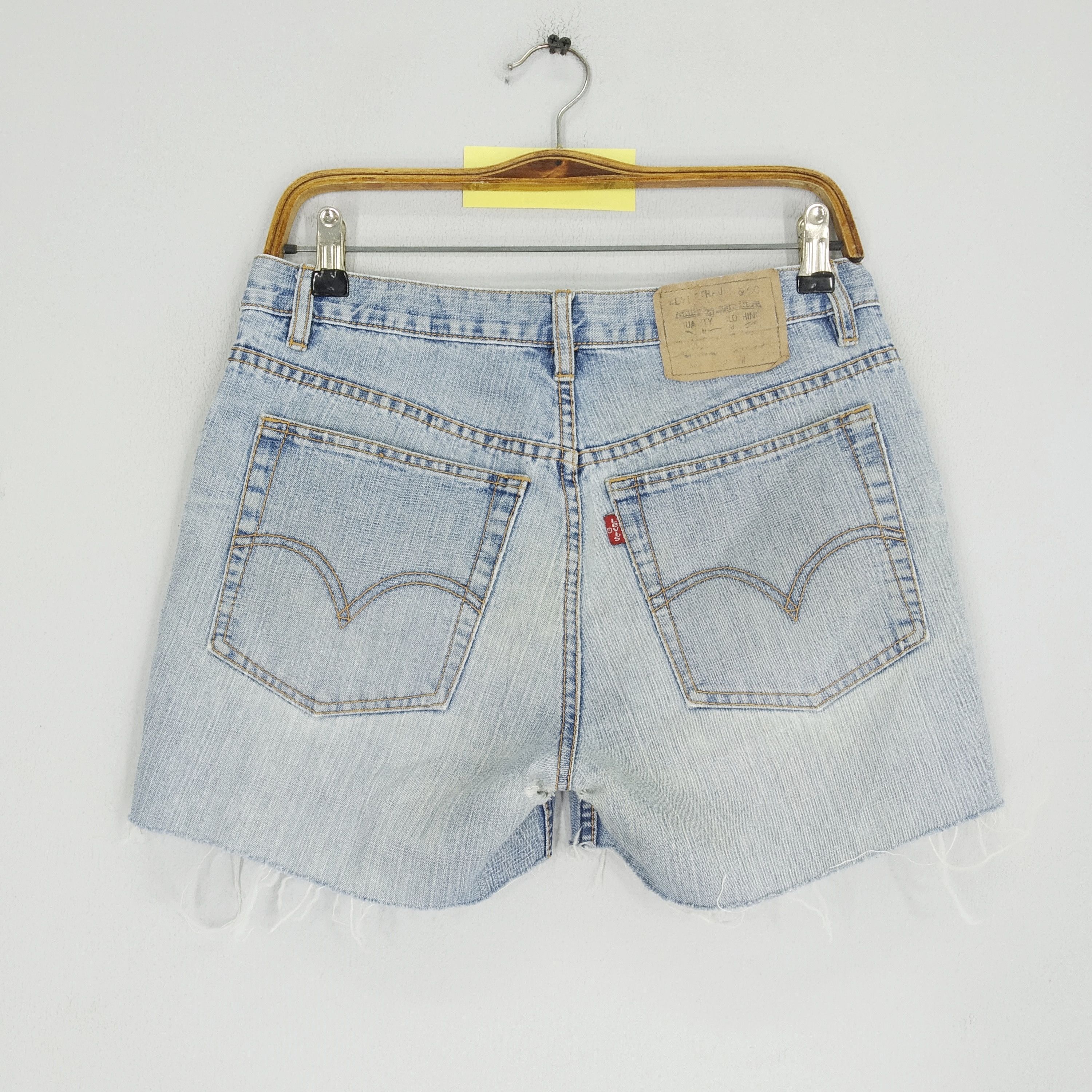 Jean Vintage 90's Levi's Cut Off Denim Jeans Shorts Levi's Size US 31 - 1 Thumbnail