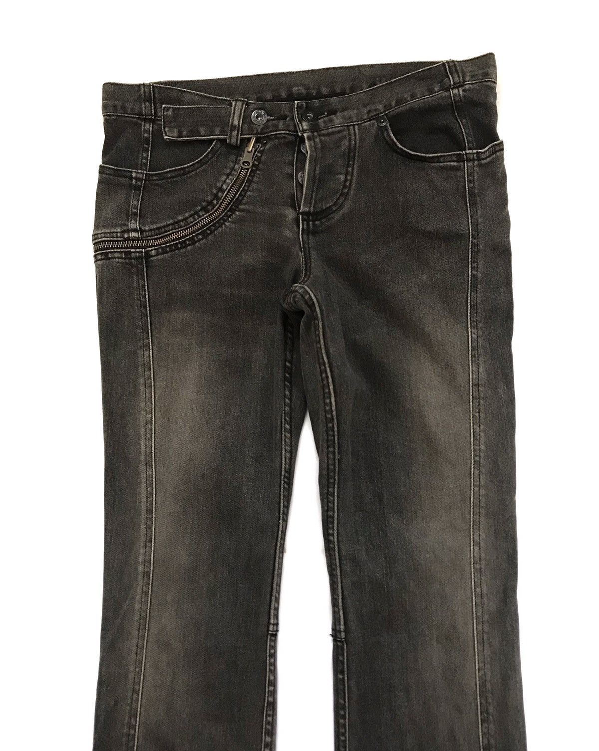 Japanese Brand OSSA MONDO ZIPPER STYLE TROUSER PANTS Size 30" / US 8 / IT 44 - 2 Thumbnail
