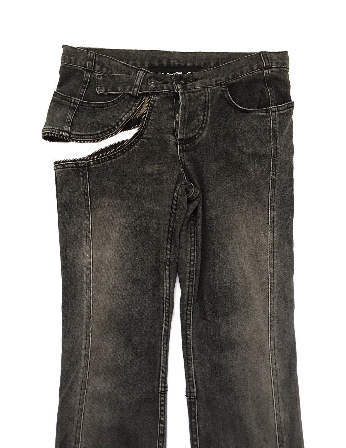 Japanese Brand OSSA MONDO ZIPPER STYLE TROUSER PANTS Size 30" / US 8 / IT 44 - 7 Thumbnail