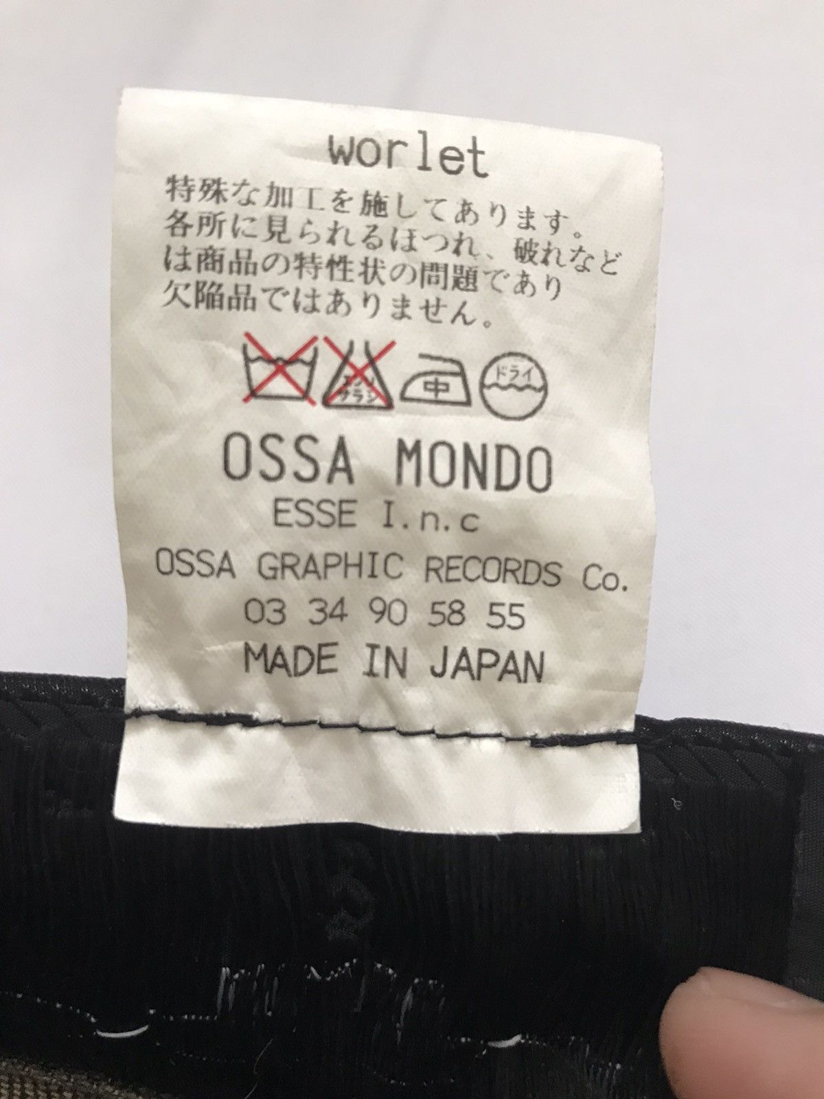 Japanese Brand OSSA MONDO ZIPPER STYLE TROUSER PANTS Size 30" / US 8 / IT 44 - 10 Thumbnail
