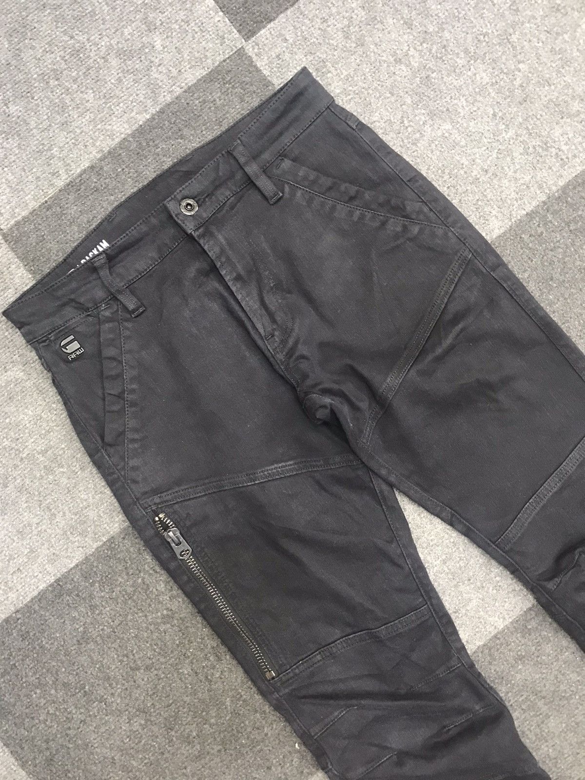 G-Star GSTAR RAW RACKMAN Skinny Biker Pant Size US 29 - 2 Thumbnail