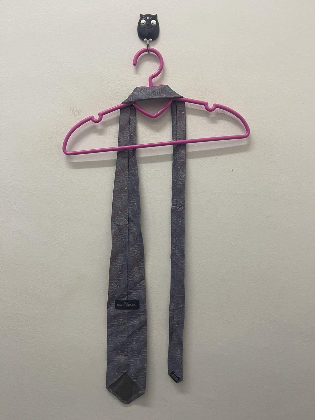Balenciaga Rare Vintage BALENCIAGA Silk Necktie Size ONE SIZE - 3 Thumbnail