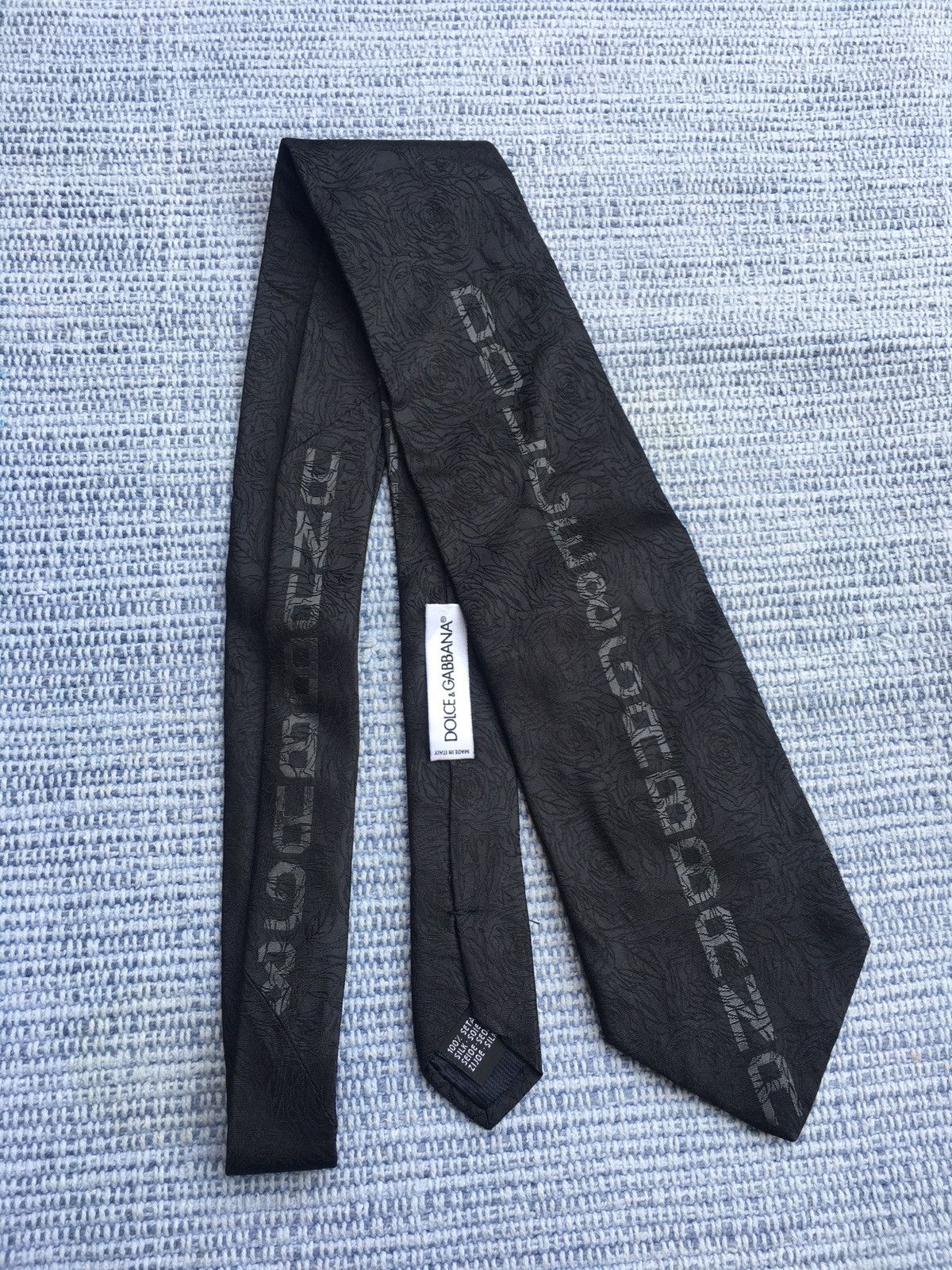 Dolce & Gabbana black silk tie Size ONE SIZE - 1 Thumbnail
