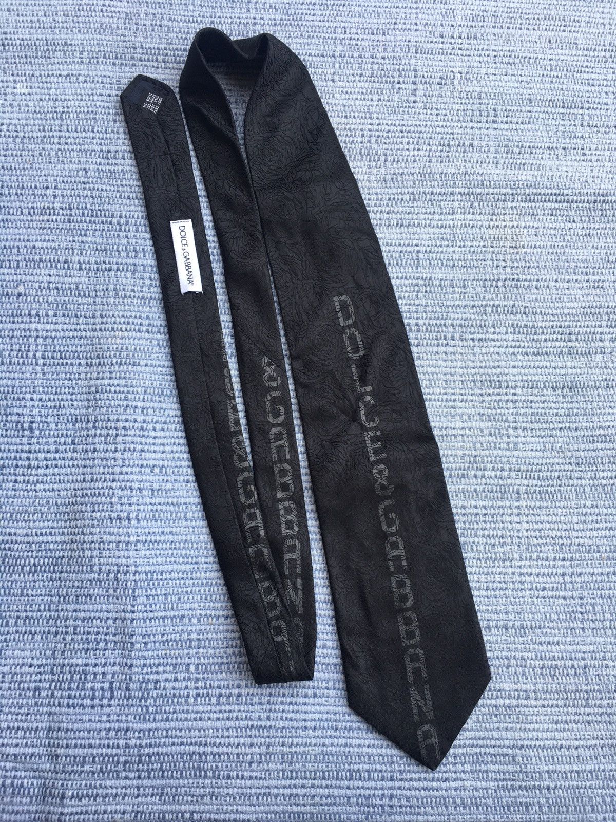 Dolce & Gabbana black silk tie Size ONE SIZE - 4 Thumbnail