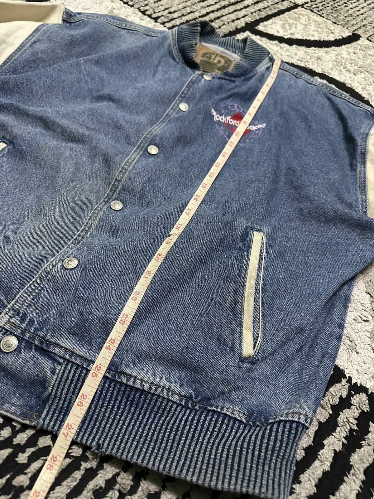 Vintage 🔥Rare🔥Rockrord fosgate bomber denim jacket with signature Size US L / EU 52-54 / 3 - 5 Thumbnail