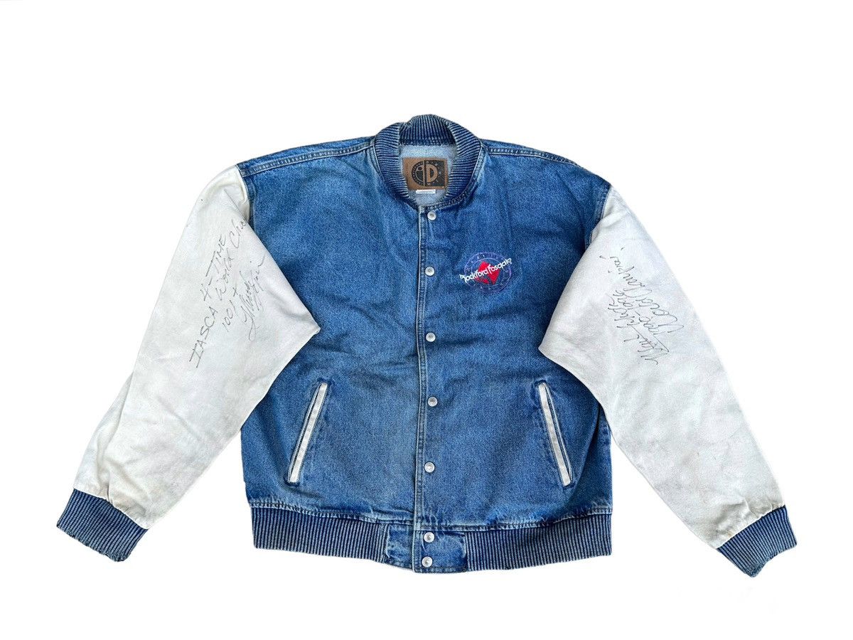 Vintage 🔥Rare🔥Rockrord fosgate bomber denim jacket with signature Size US L / EU 52-54 / 3 - 1 Thumbnail