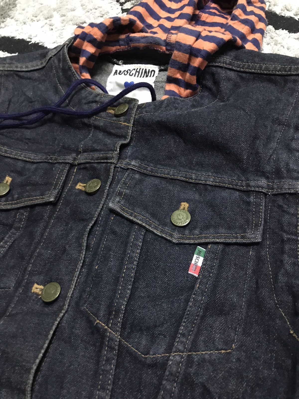 Moschino Moschino denim jacket hoodie Size US XS / EU 42 / 0 - 5 Thumbnail