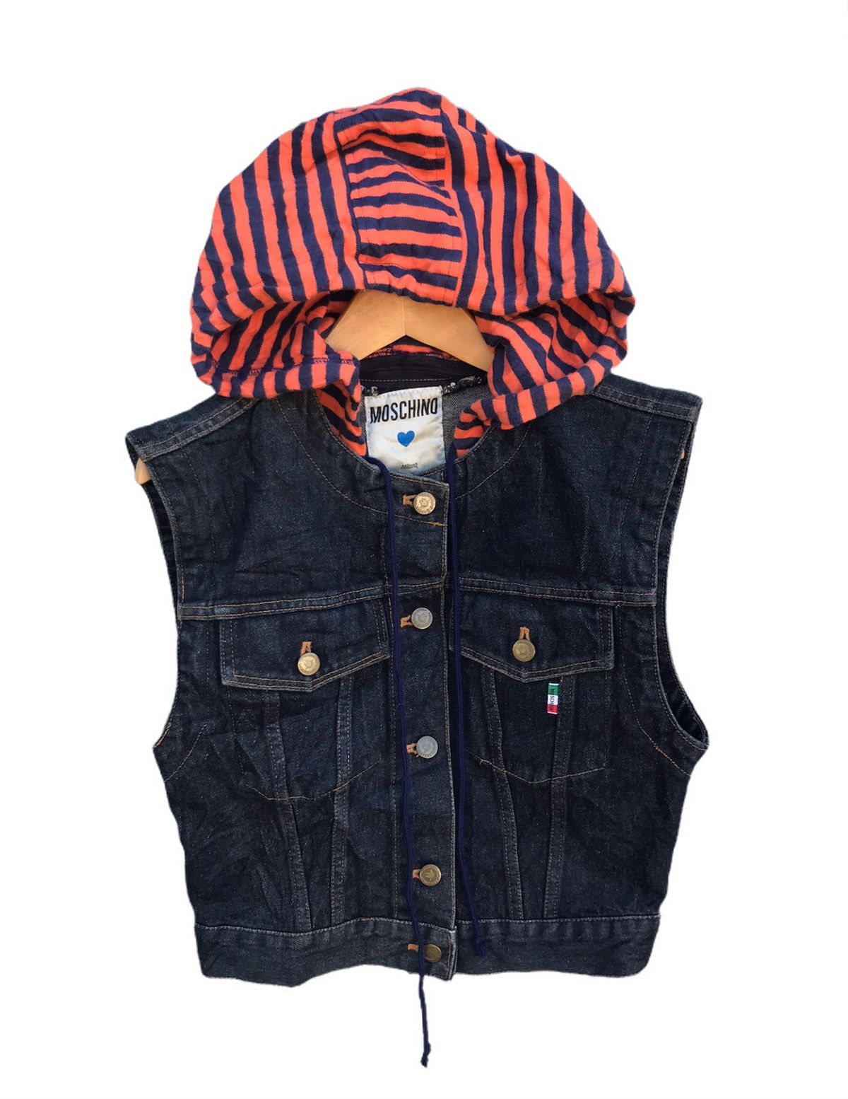 Moschino Moschino denim jacket hoodie Size US XS / EU 42 / 0 - 1 Thumbnail