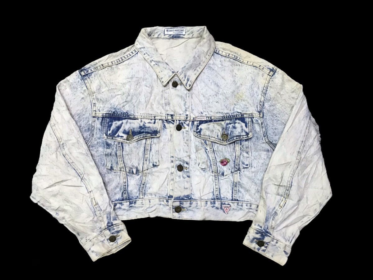 Vintage Georges Marciano for guess croped denim jacket