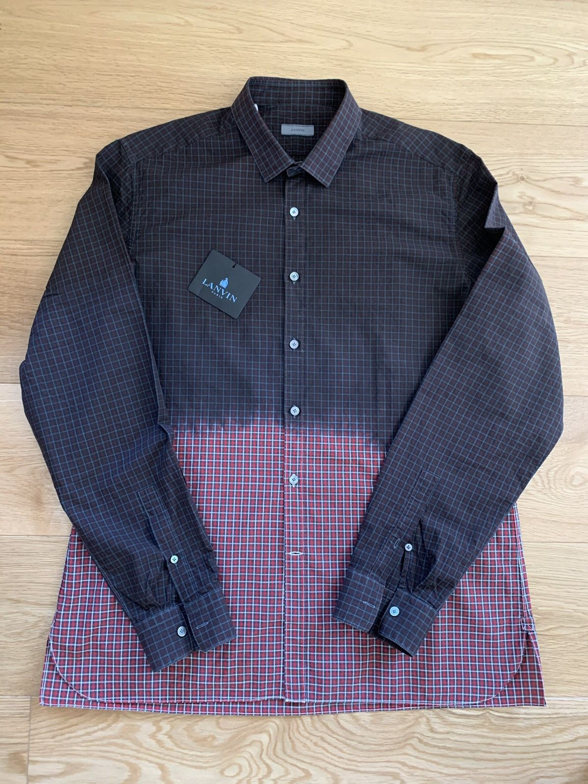 Lanvin Lanvin Dip Dye check Shirt Size US XL / EU 56 / 4 - 1 Thumbnail